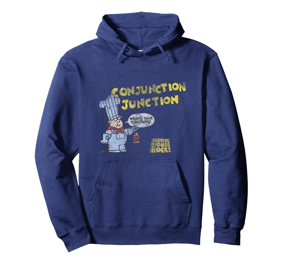 Schoolhouse Rock Conjunction Junction Conductor Retro TV T-Shirt