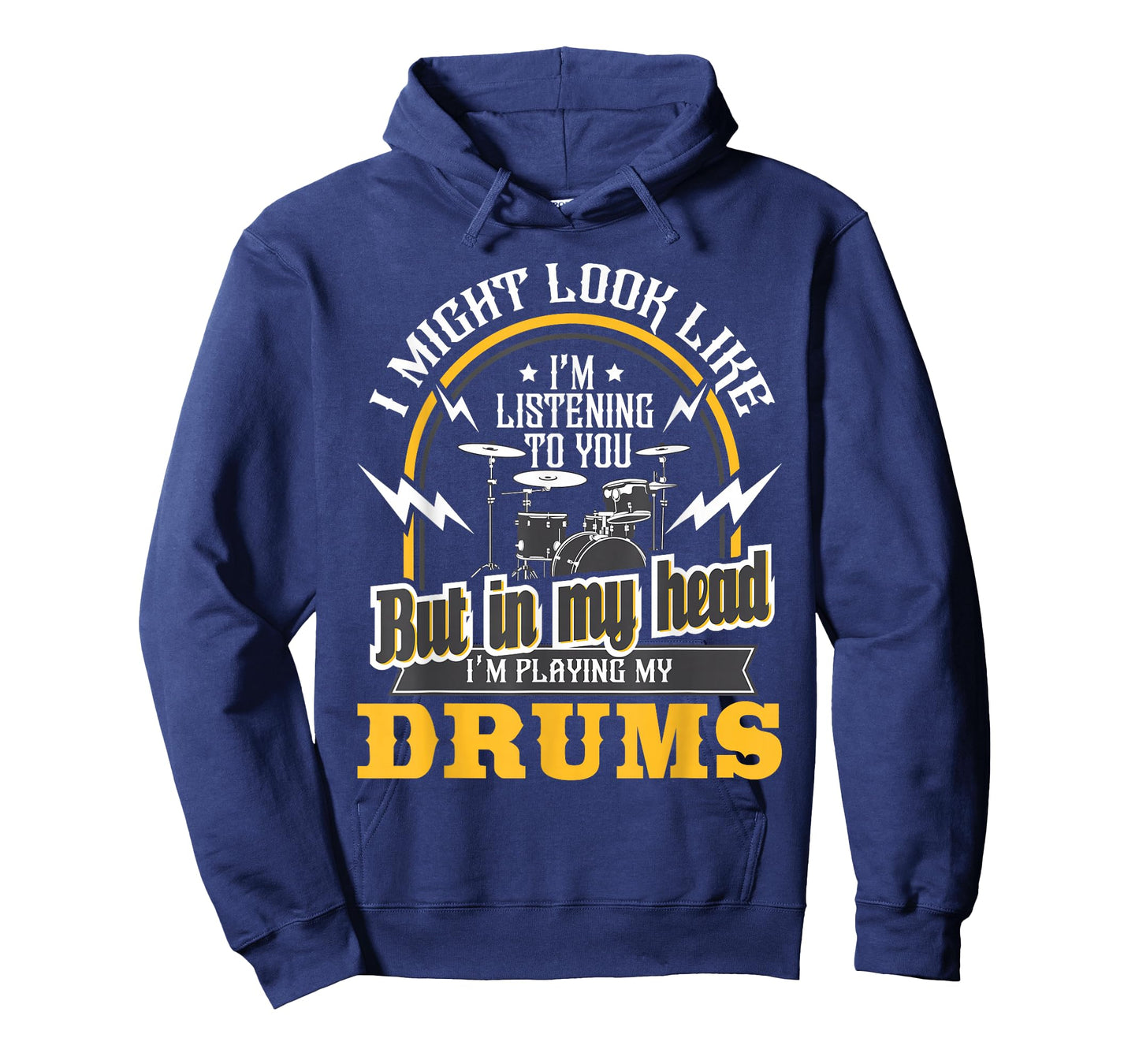 in My Head I'm Playing My Drums - Drummer Percussionist T-Shirt Small