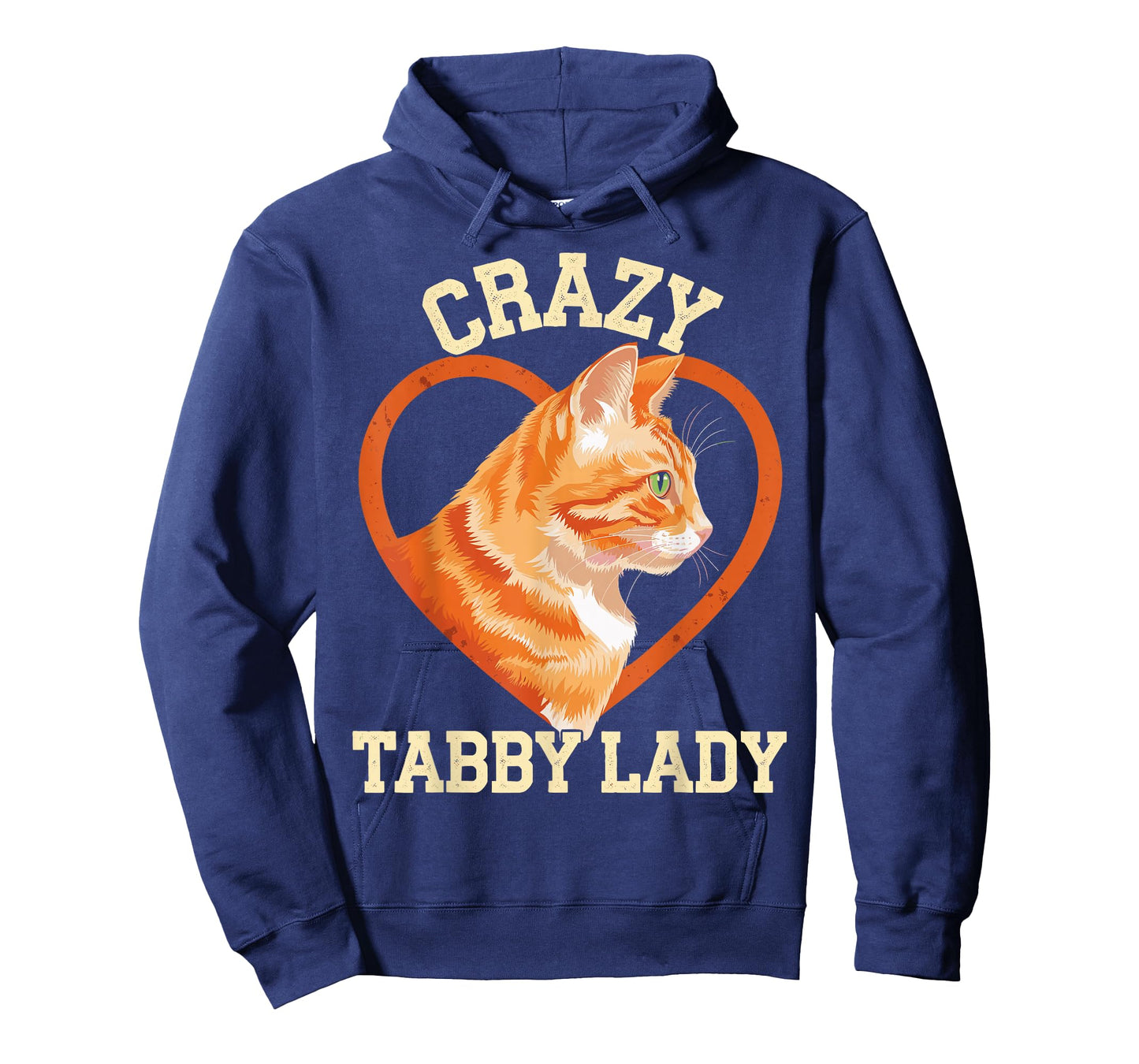 Crazy Tabby Lady Orange Tabby Cat Orange Cat T-Shirt