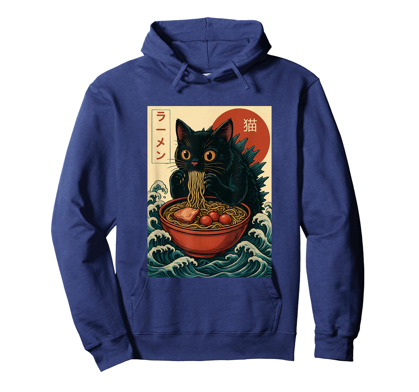 Funny Catzilla Anime Ramen Japanese Cat Gifts Men Women Kids T-Shirt