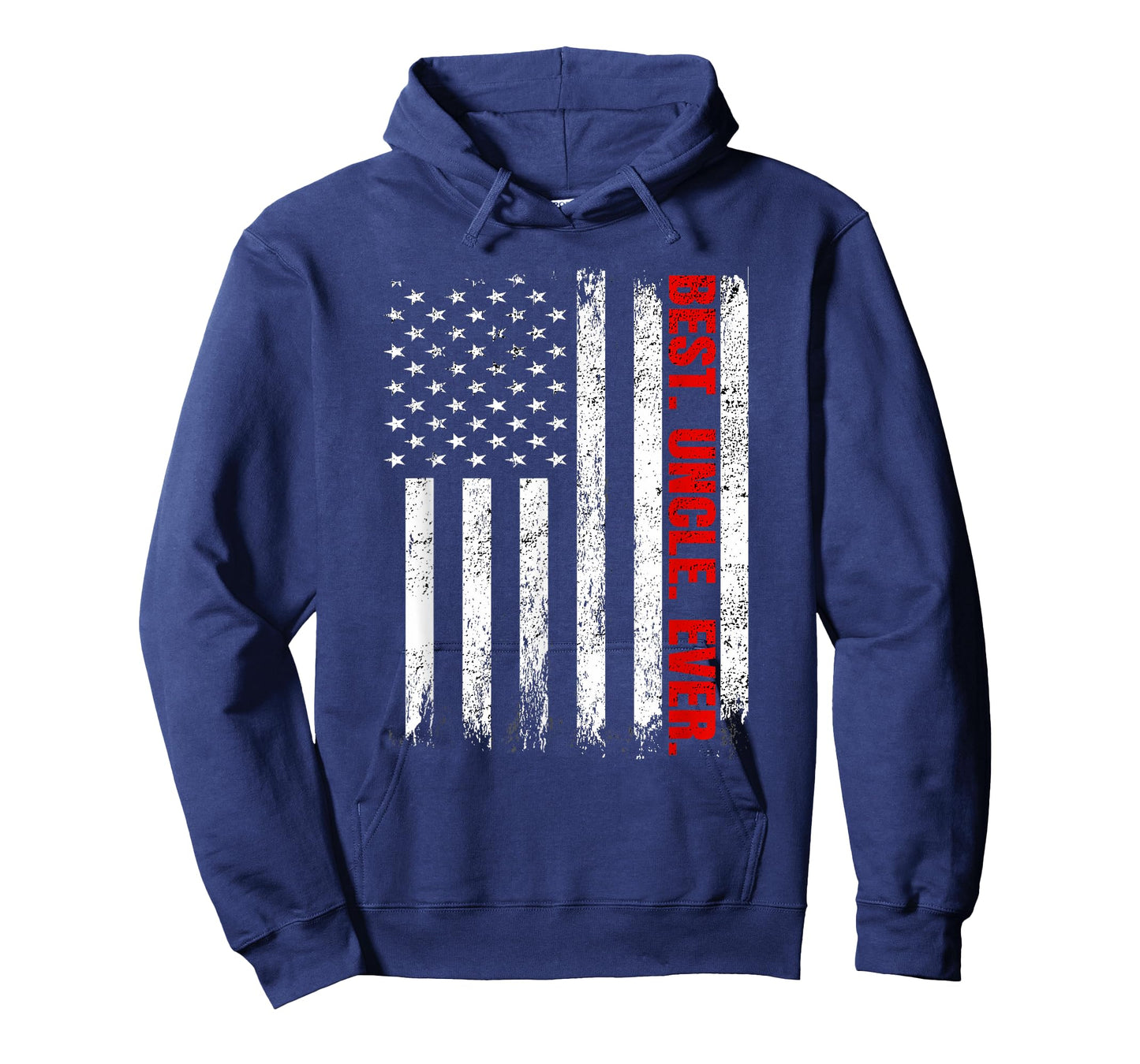 Best Uncle Ever USA Flag Fathers Day Firefighter Red Line T-Shirt