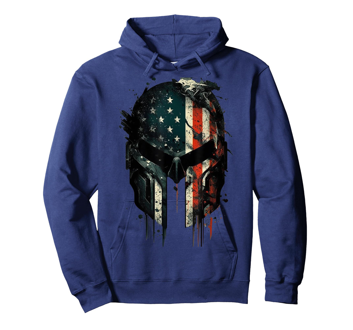 American Spartan Reaper Themed USA Flag National Pride Women Men T-Shirt