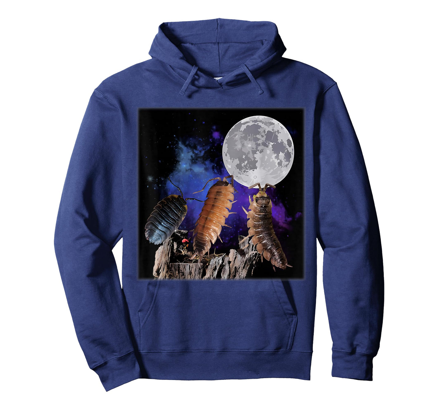 Vintage Three Isopods Howling at The Moon Insect Entomology T-Shirt