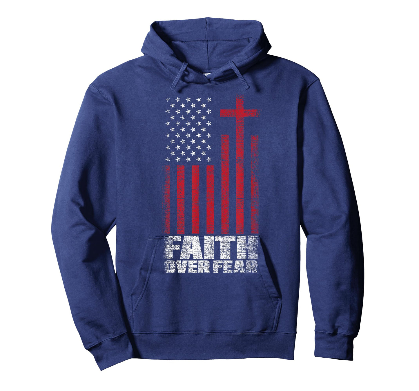 America Pride Faith Over Fear USA Flag Prayer T-Shirt