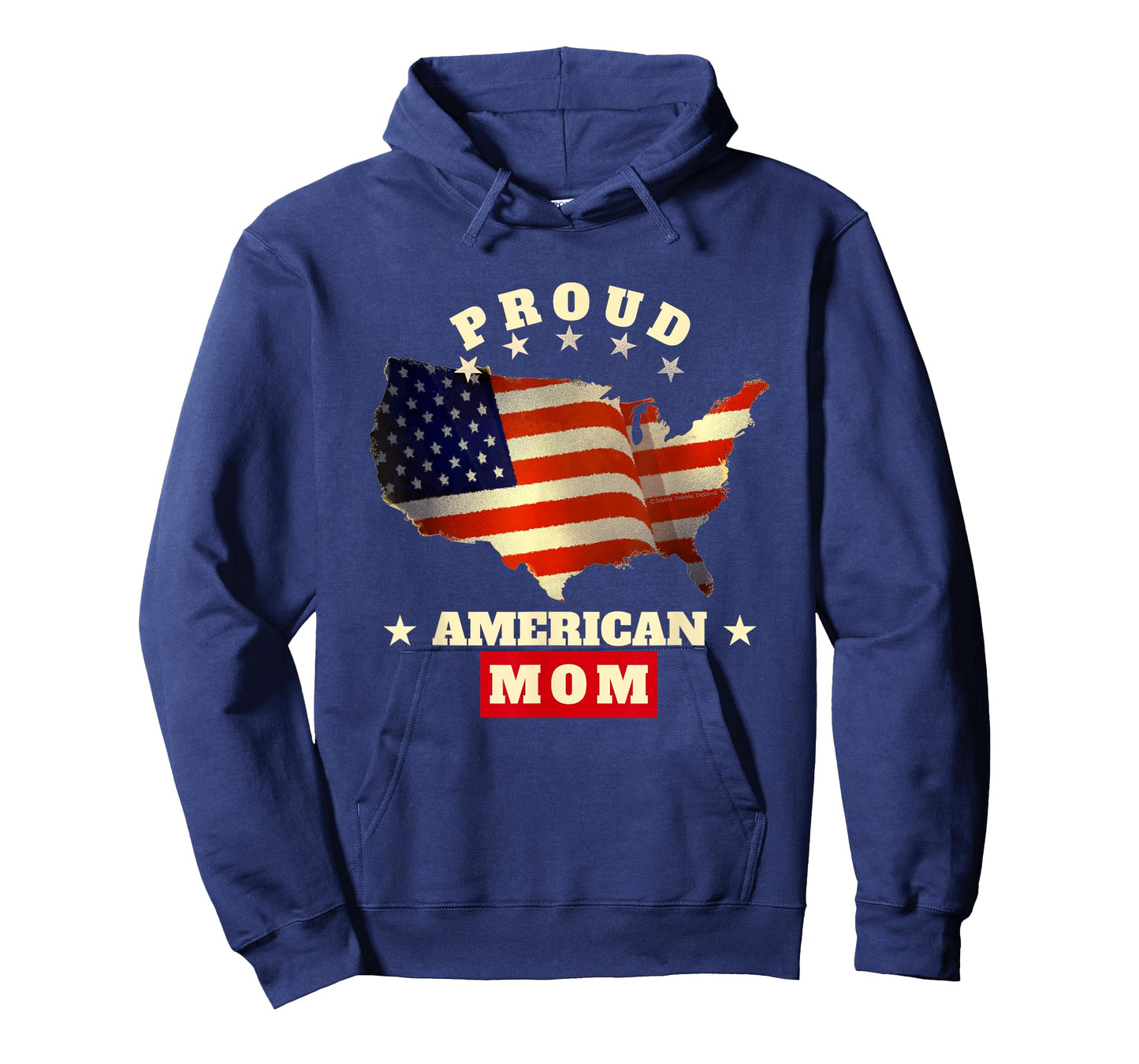 USA Flag Patriotic 4th of July Proud American Mom T-Shirt
