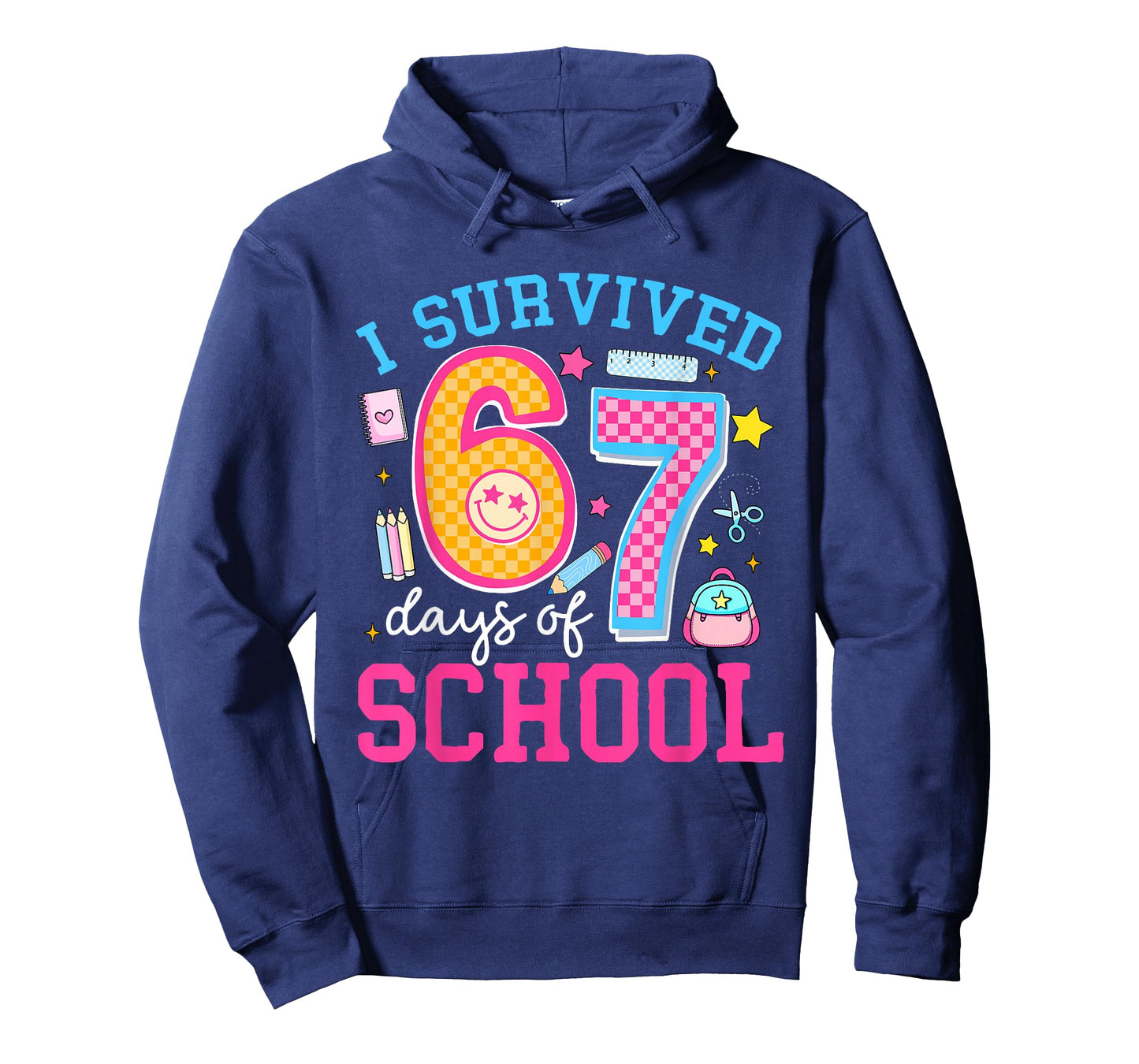 I Survived 67 Days of School Meme Six Seven Teacher Students T-Shirt