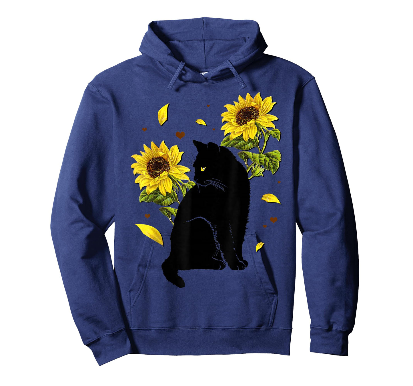 Cat Sunflower Christmas Tree Sun Flower Cat Lover Gift T-Shirt