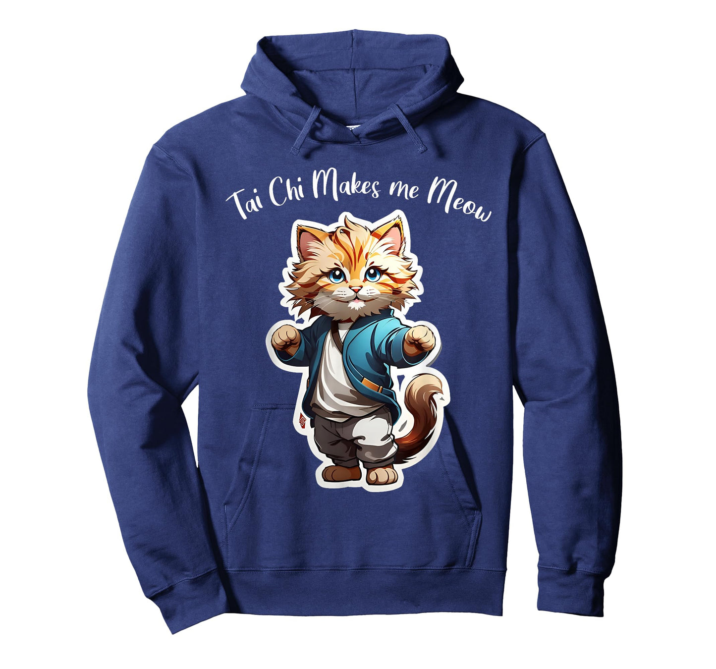 Cat Tai Chi makes me Meow, funny Kitten, Ying Yang Balance T-Shirt