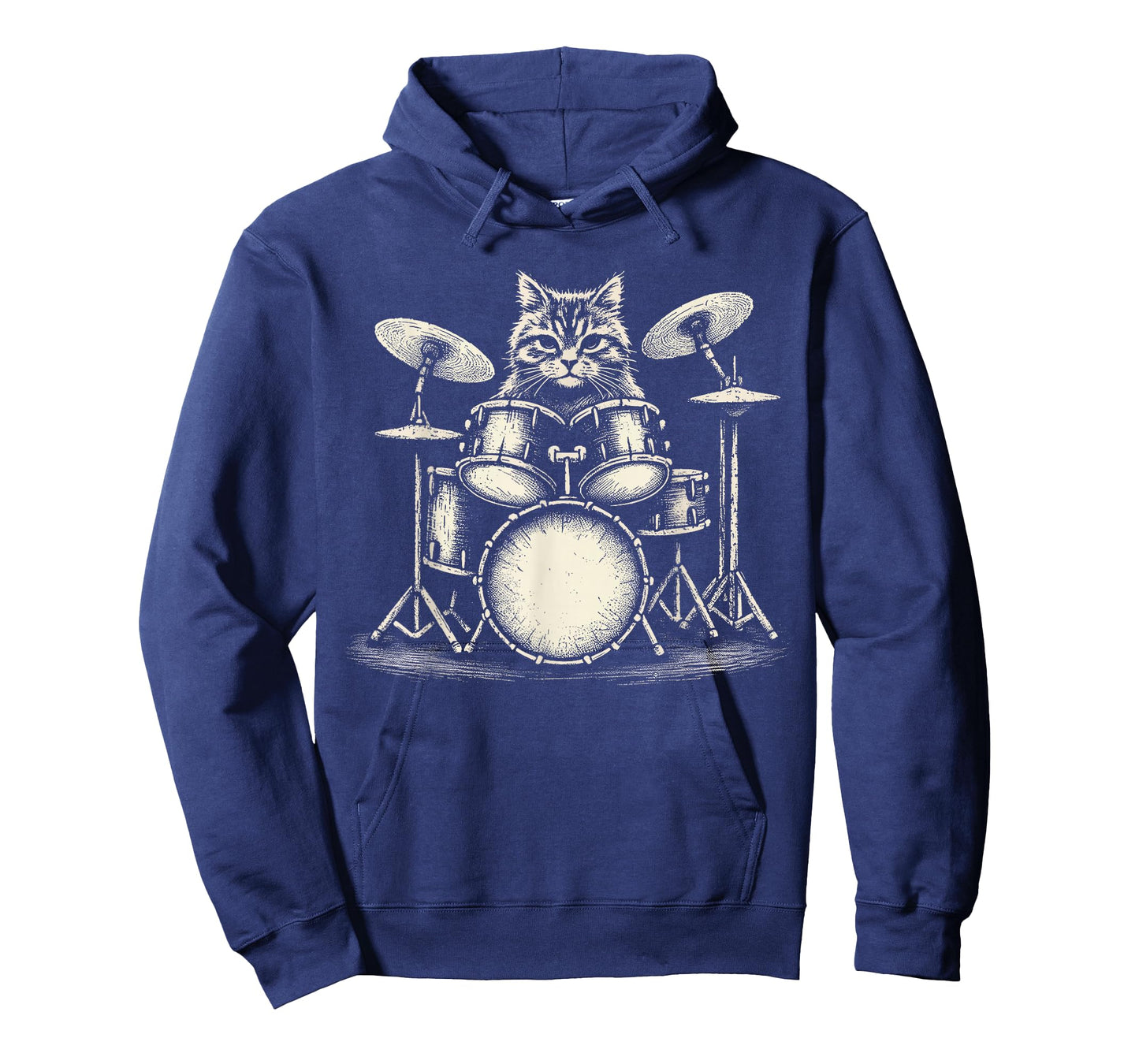Cat Drummer Playing Drums T-Shirt