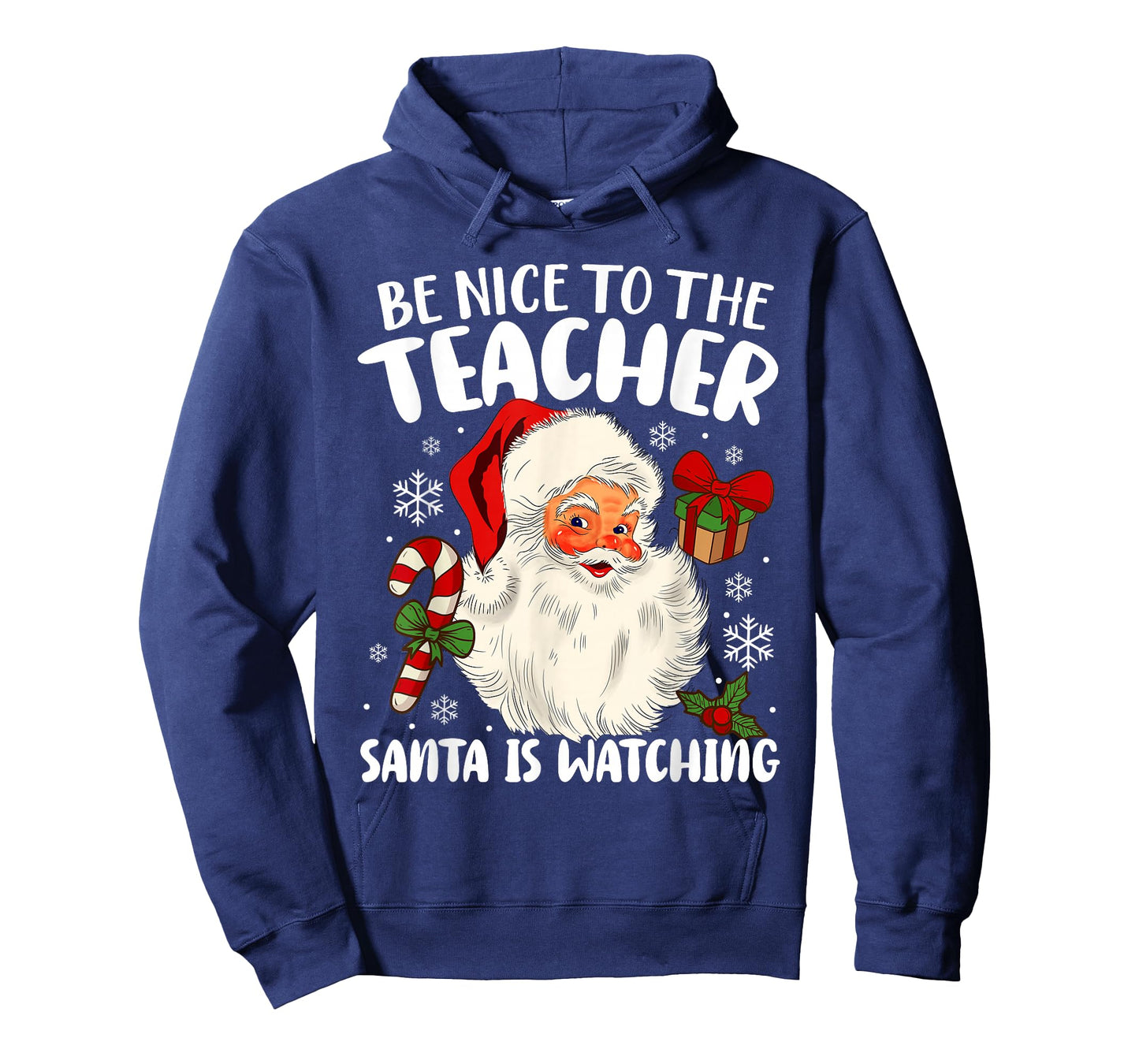 Teacher Christmas - Be Nice To The Teacher Santa Is Watching T-Shirt