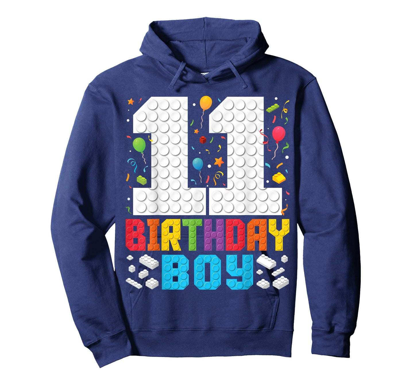 11th Birthday Boys Master Builder 11 Yrs Old Blocks Building T-Shirt