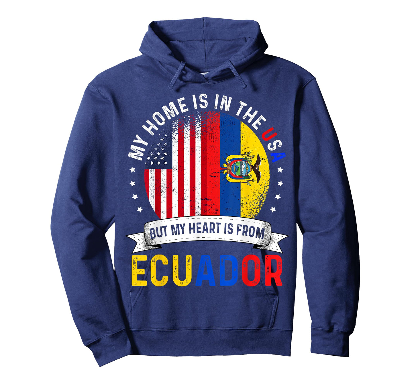 Ecuadorian American Patriot Heart is from Ecuador Flag T-Shirt