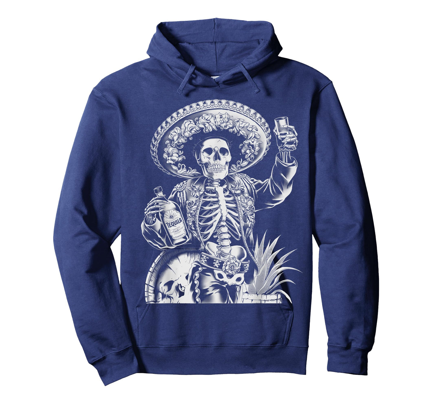 Mexico Vintage Skeleton Tequila Dia De Los Muertos Mexican T-Shirt