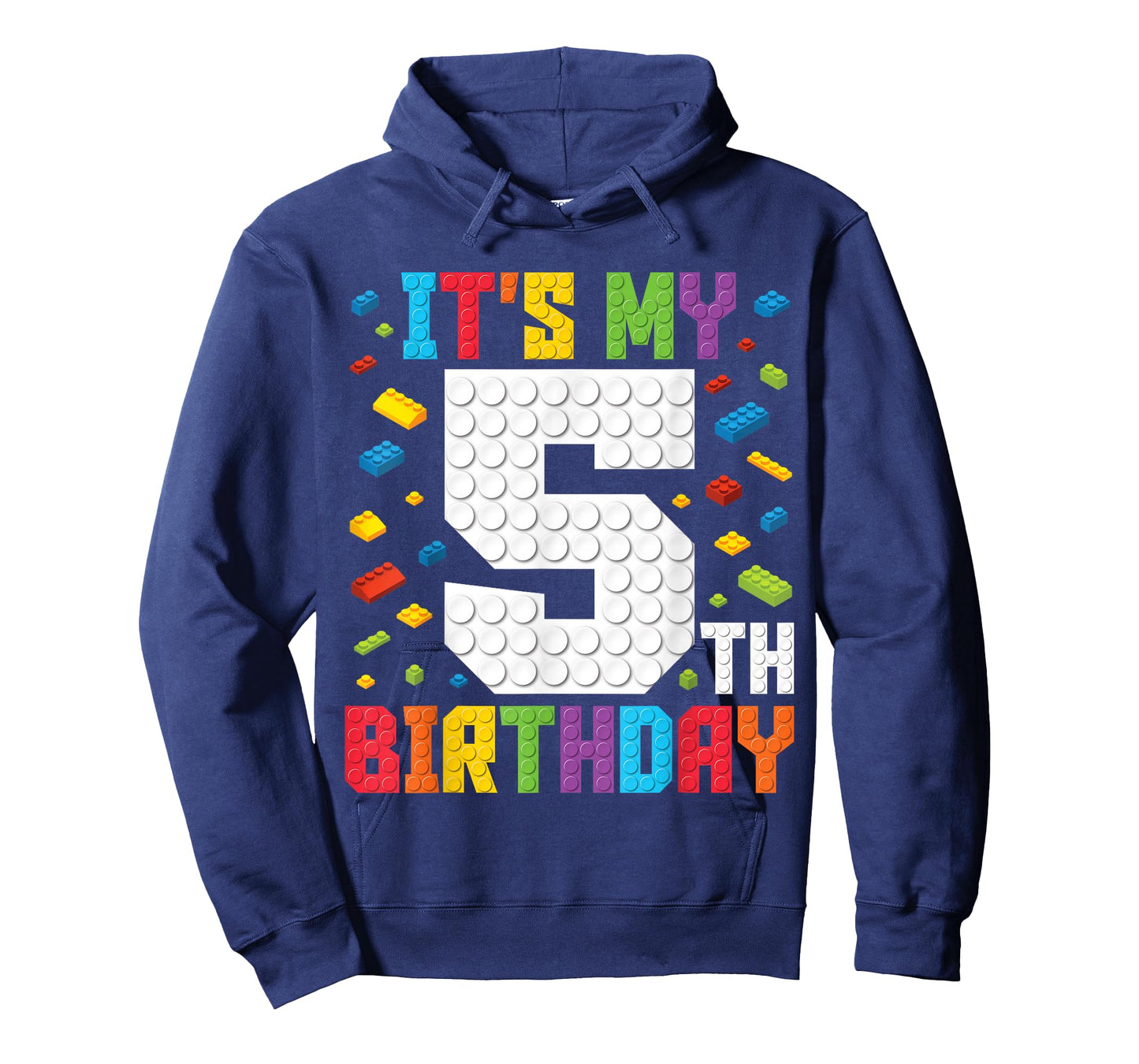 It's My 5th Birthday Boys Master Builder Kids Block Building T-Shirt