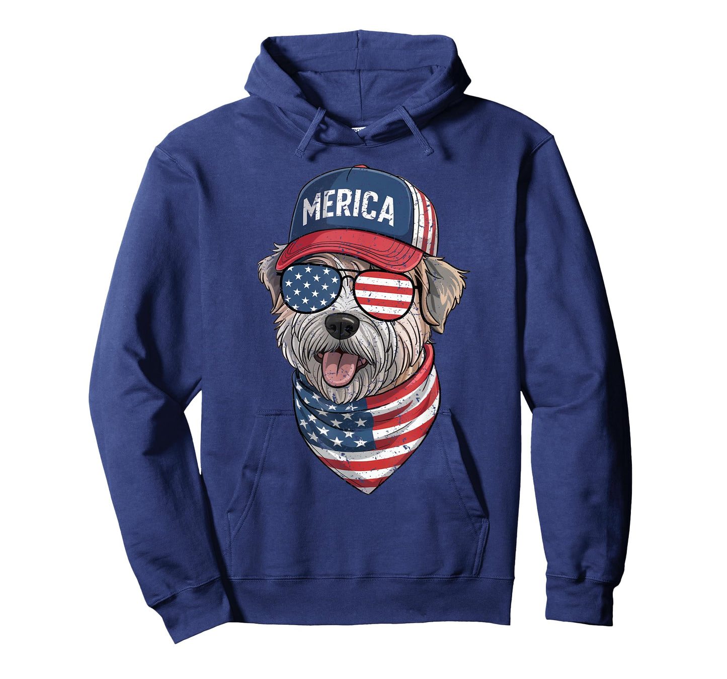 Wheaten Terrier 4th of July US American Flag Dog Patriotic Men Women Kids T-Shirt
