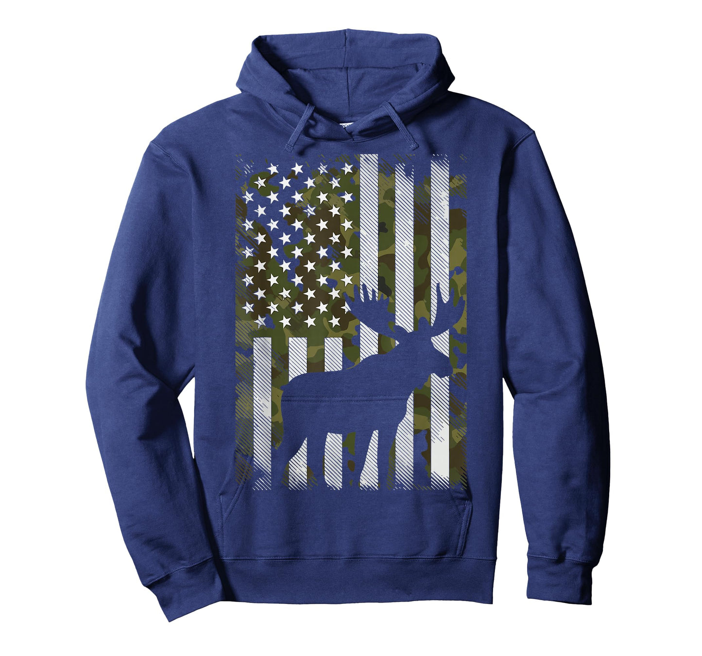 Moose USA Flag Alaska Wildlife T-Shirt