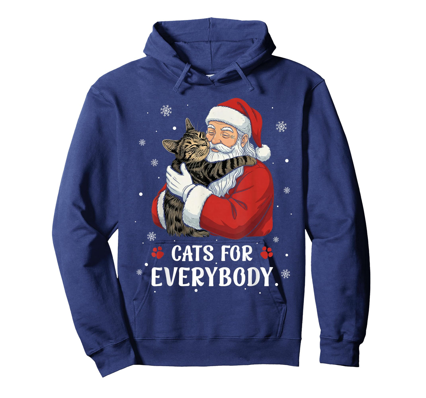 Cats for Everybody Santa Christmas Funny Cat Xmas Women Kids T-Shirt