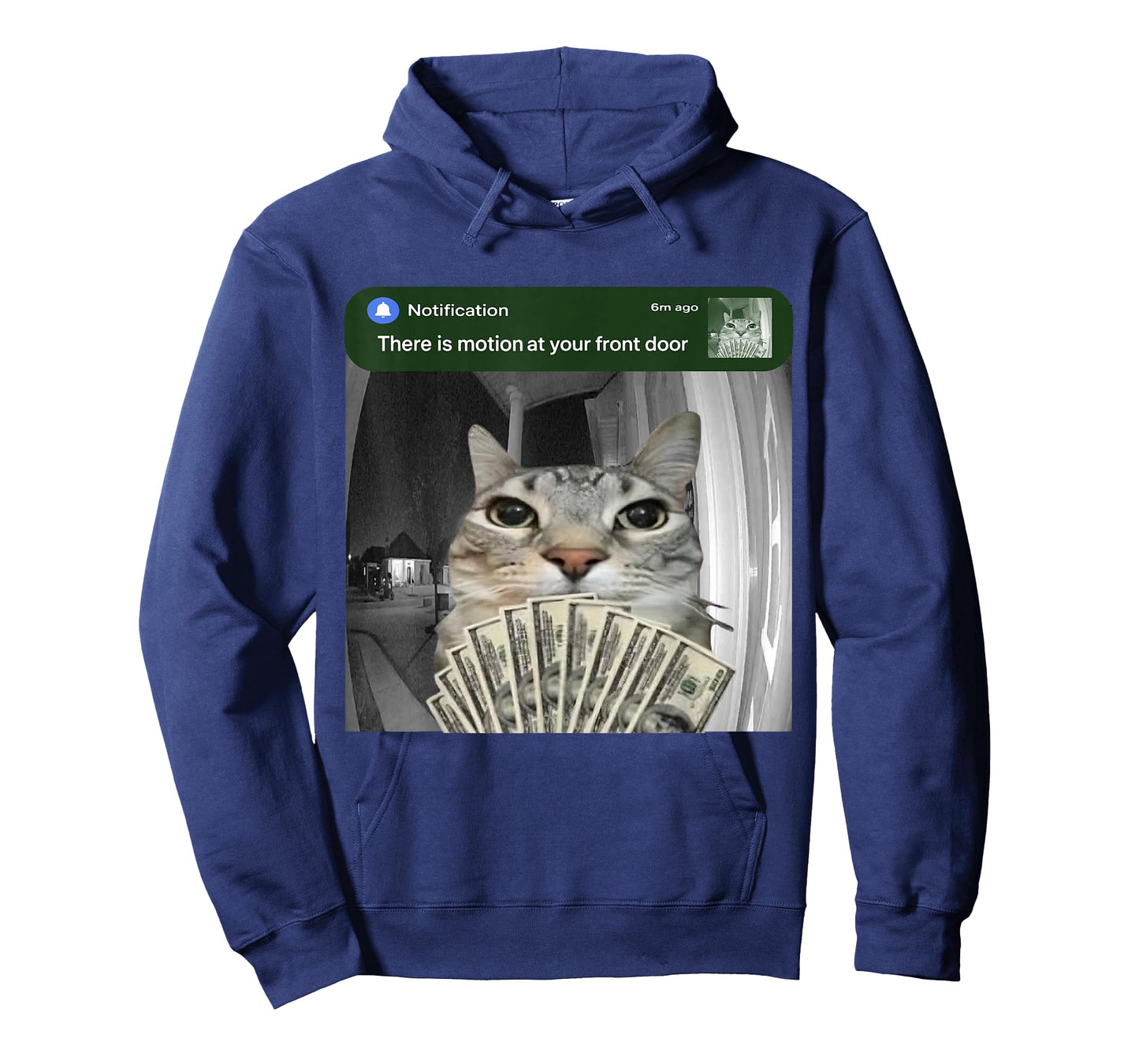 There is Motion at Your Front Door Funny Cat Motion Meme T-Shirt