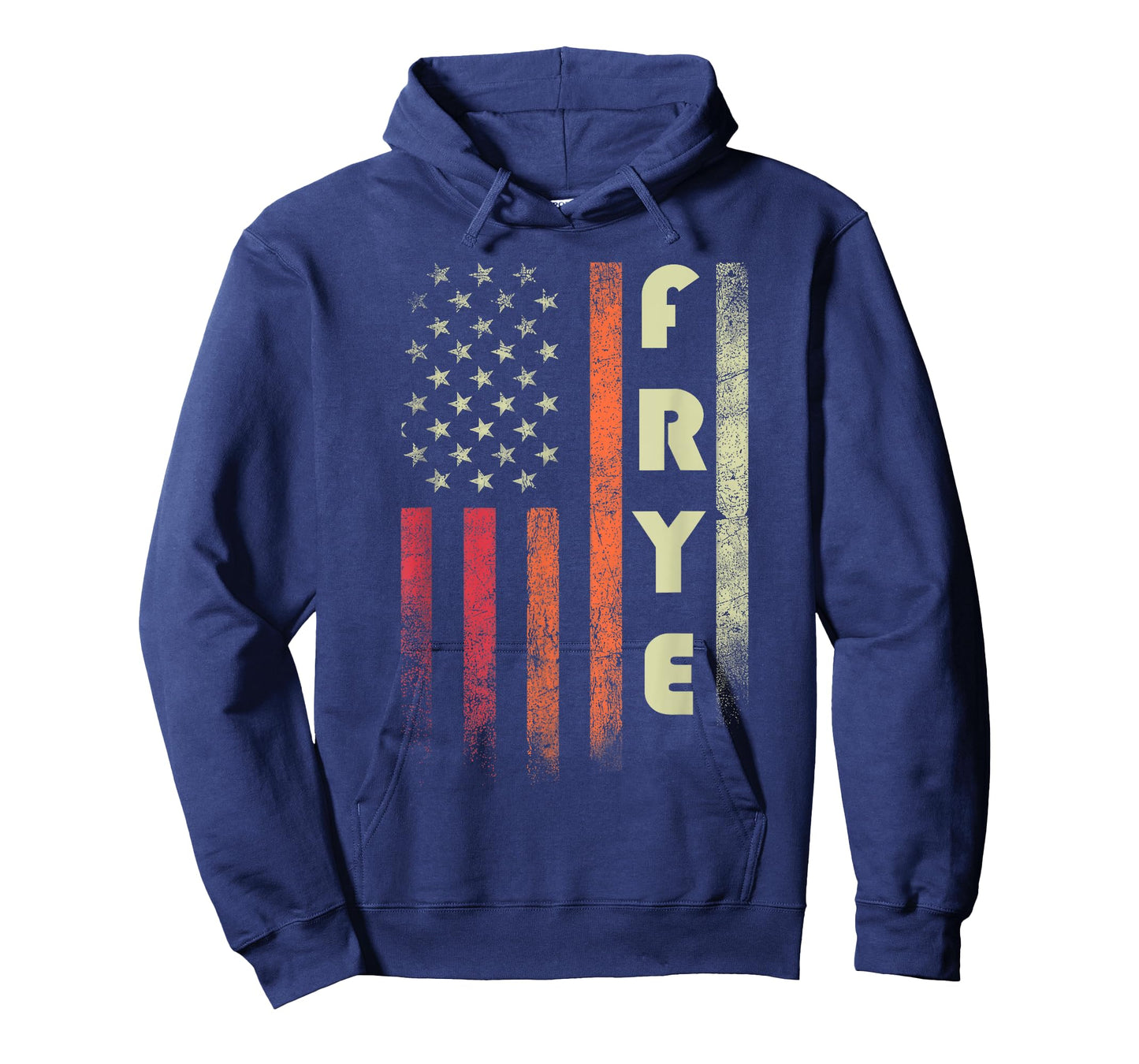 FRYE Surname Funny Retro Vintage Birthday American Flag T-Shirt