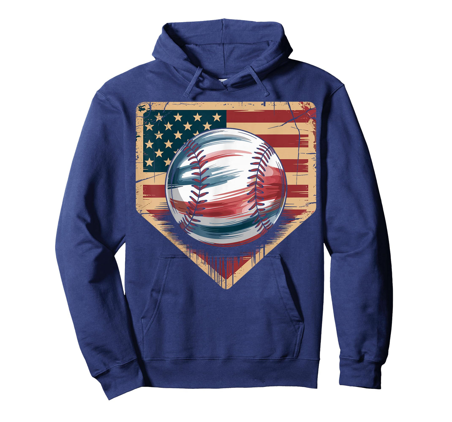 Baseball American Flag T-Shirt