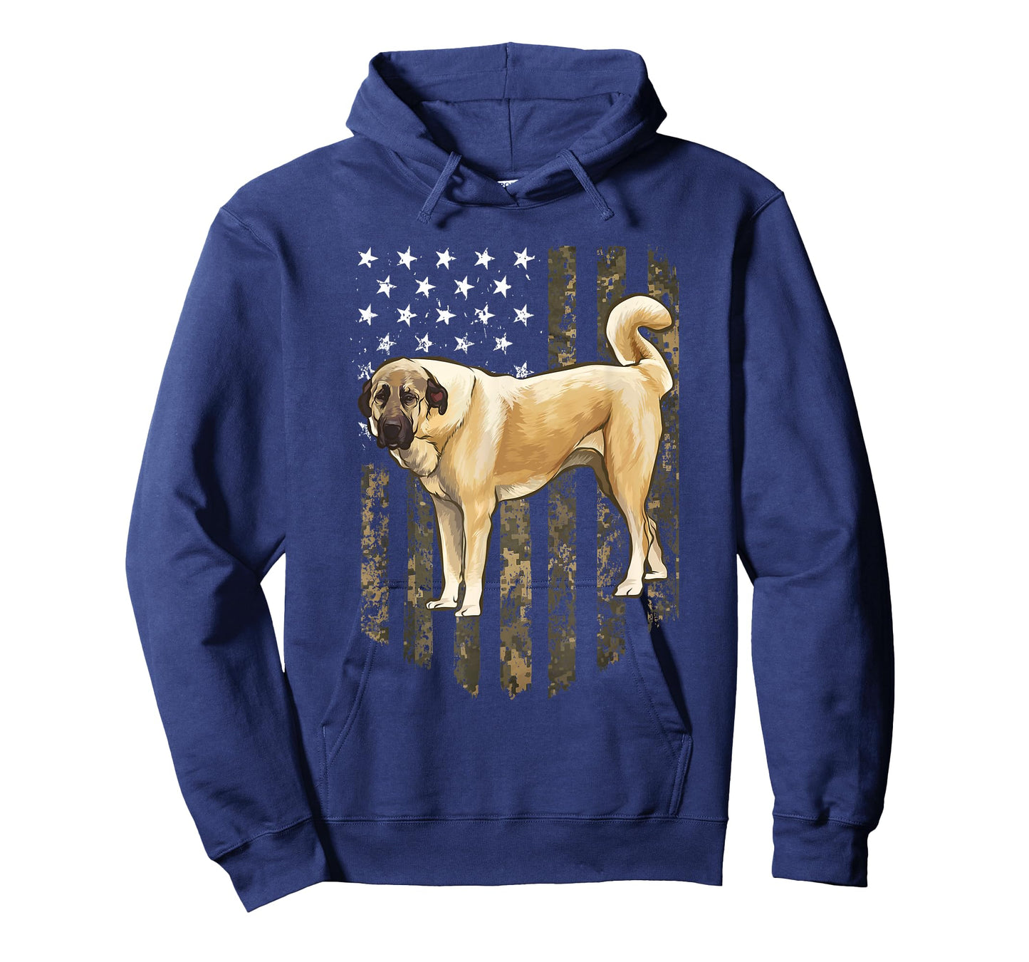 Camo American Flag Anatolian Shepherd Dog 4th Of July USA T-Shirt