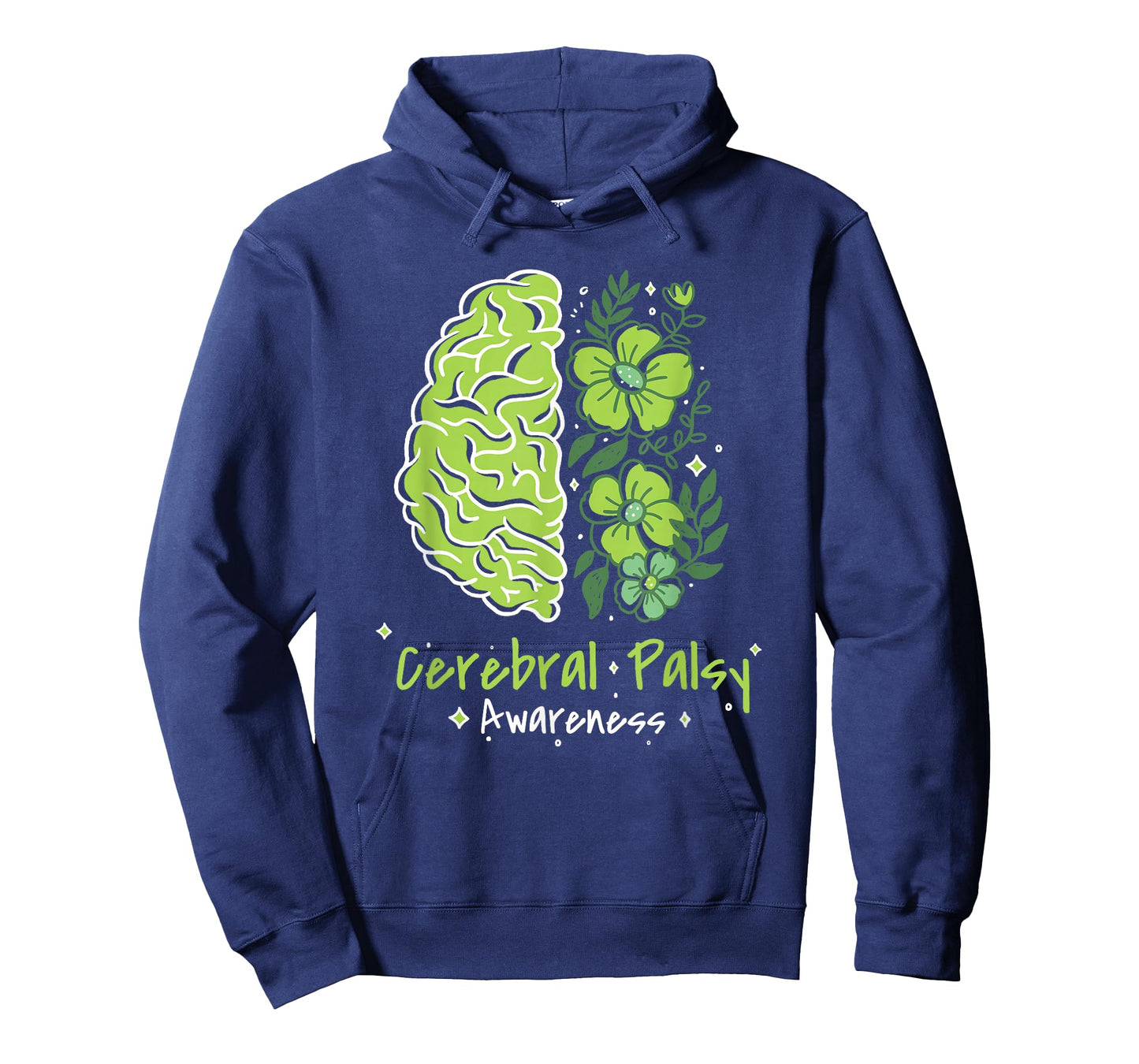 CP Brain Damage Cute Flowers Cerebral Palsy Awareness T-Shirt