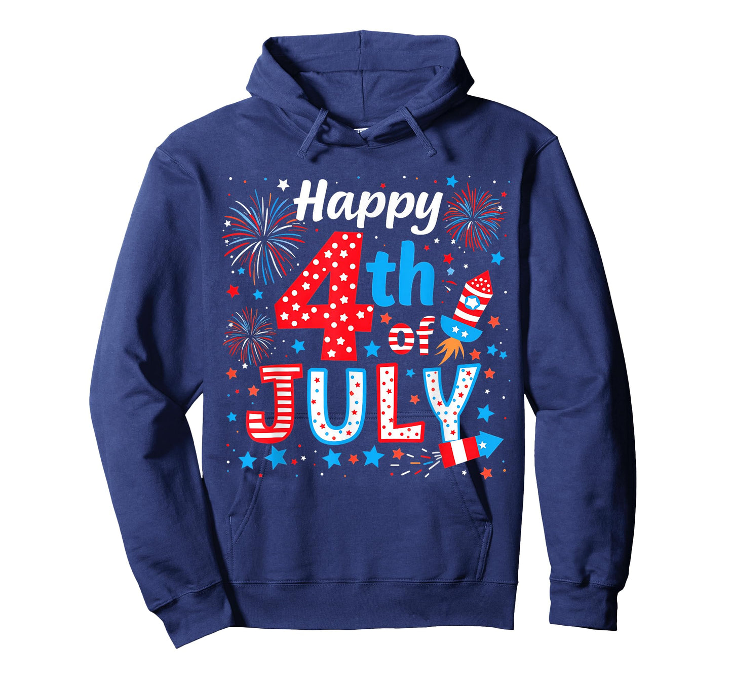 Happy 4th of July Patriotic American Flag USA Men Women Kids T-Shirt