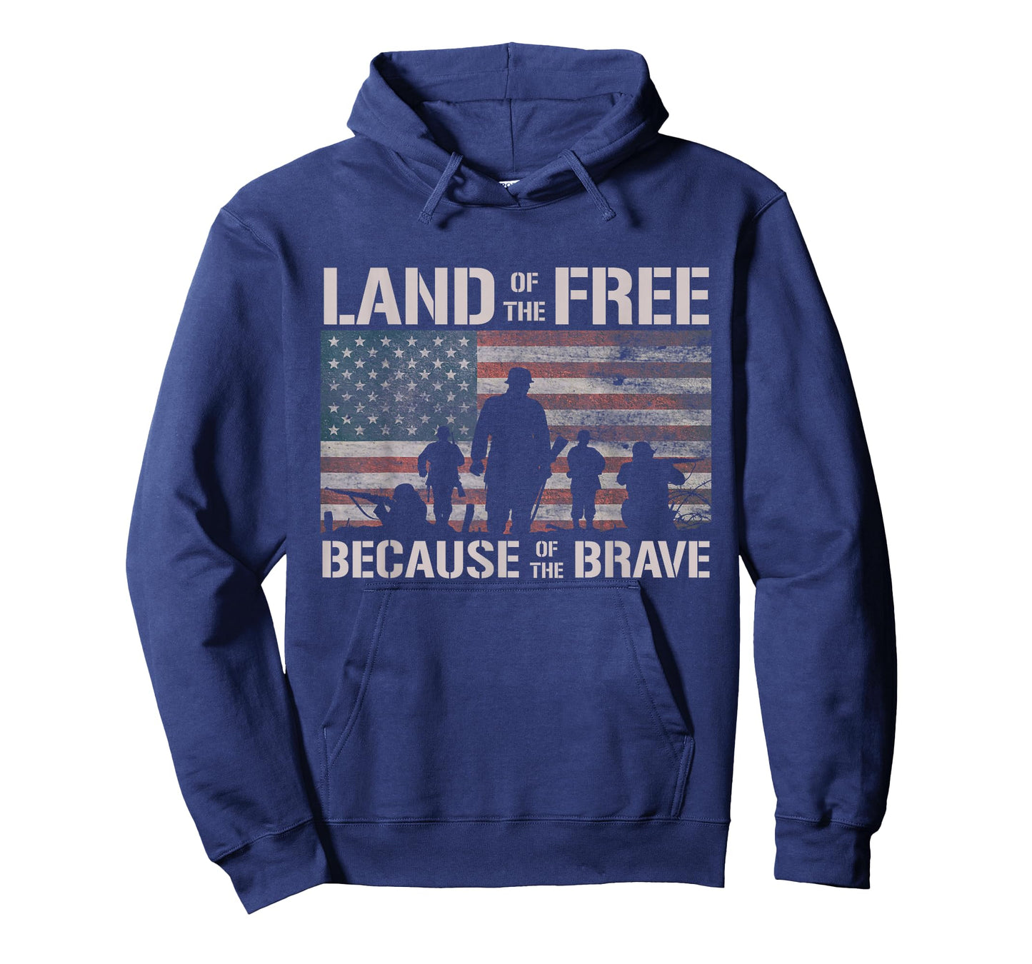 Land Of The Free Because Of The Brave American Flag T-Shirt