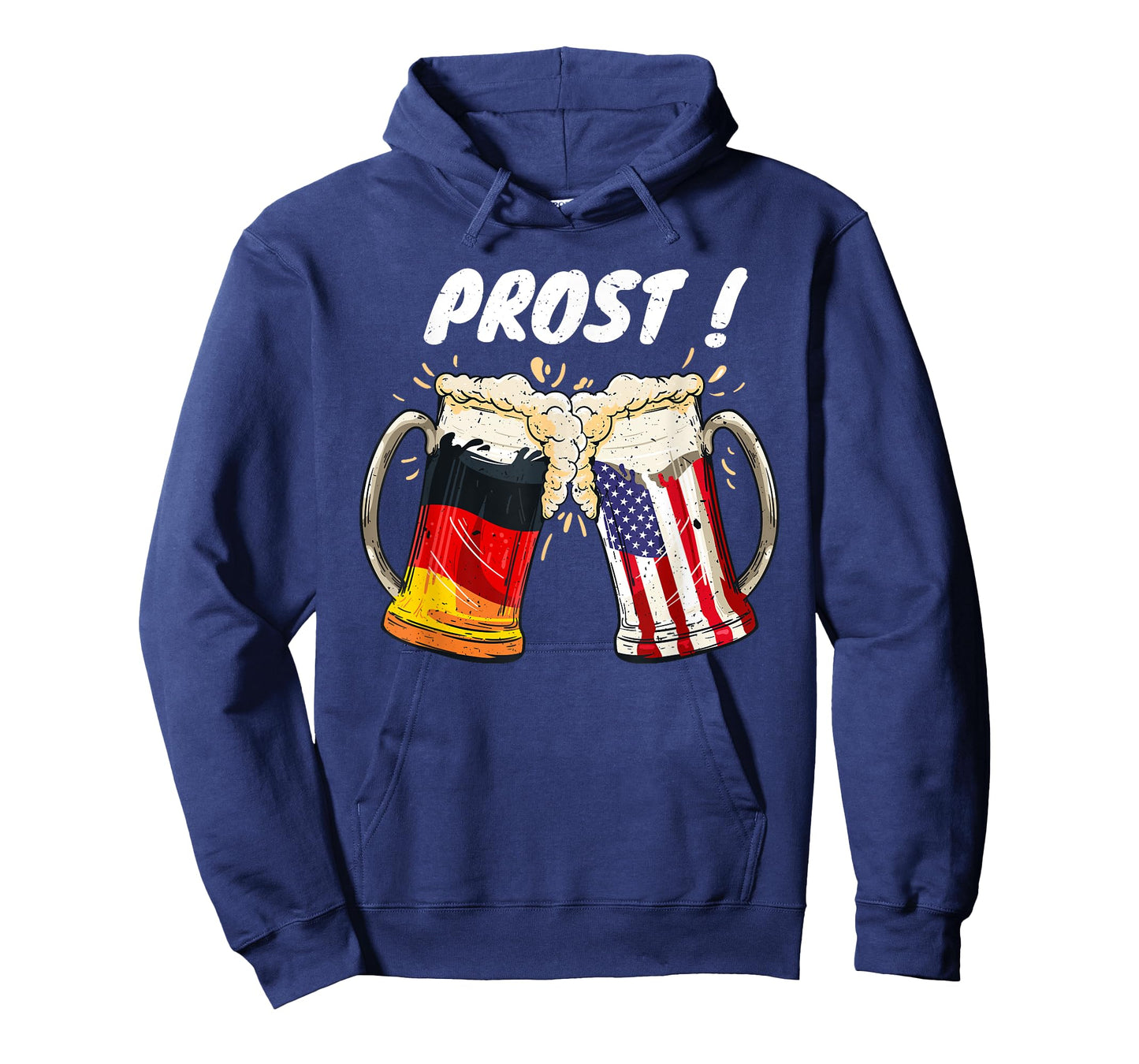 Prost Beer German American Flag Oktoberfest Mug For Men T-Shirt