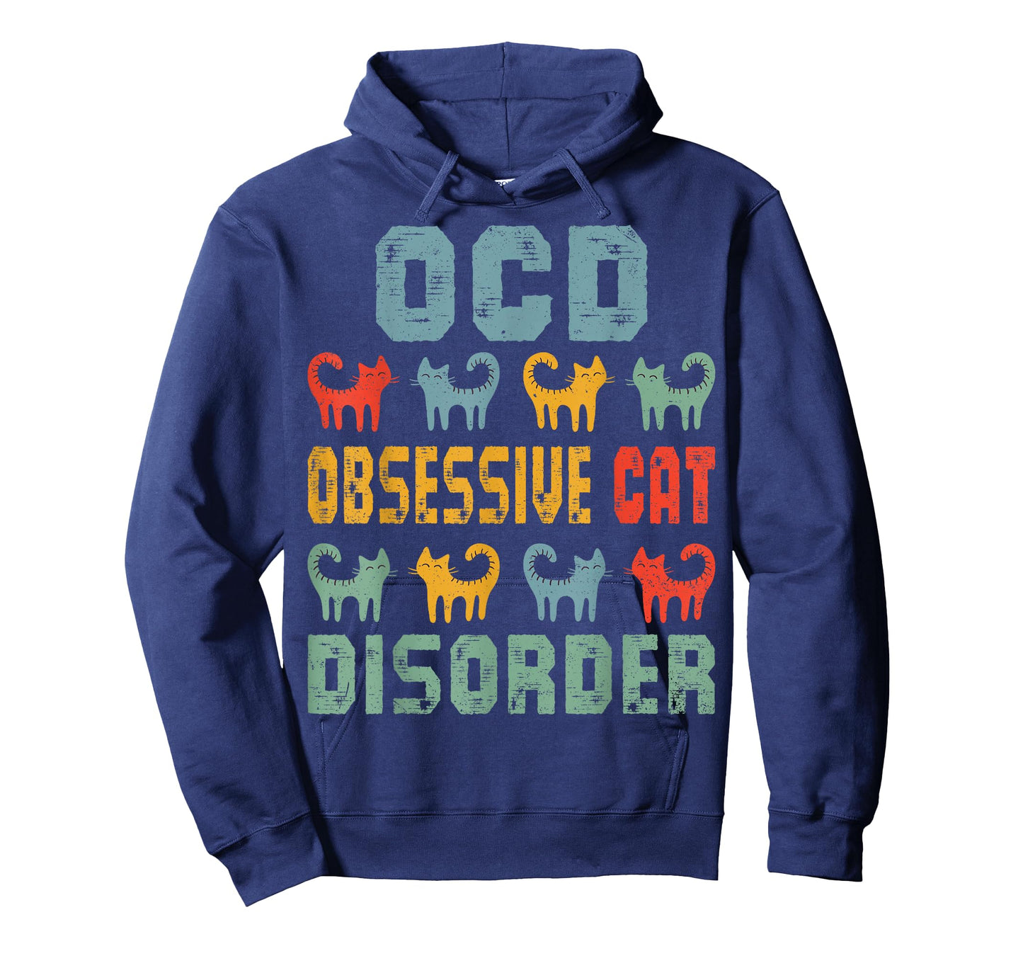 OCD Obsessive Cat Disorder Funny Cat Lover Gift T-Shirt Small