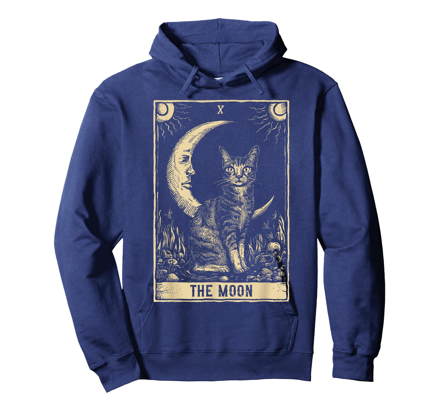 Crescent Moon And Cat Tarot Card T-Shirt