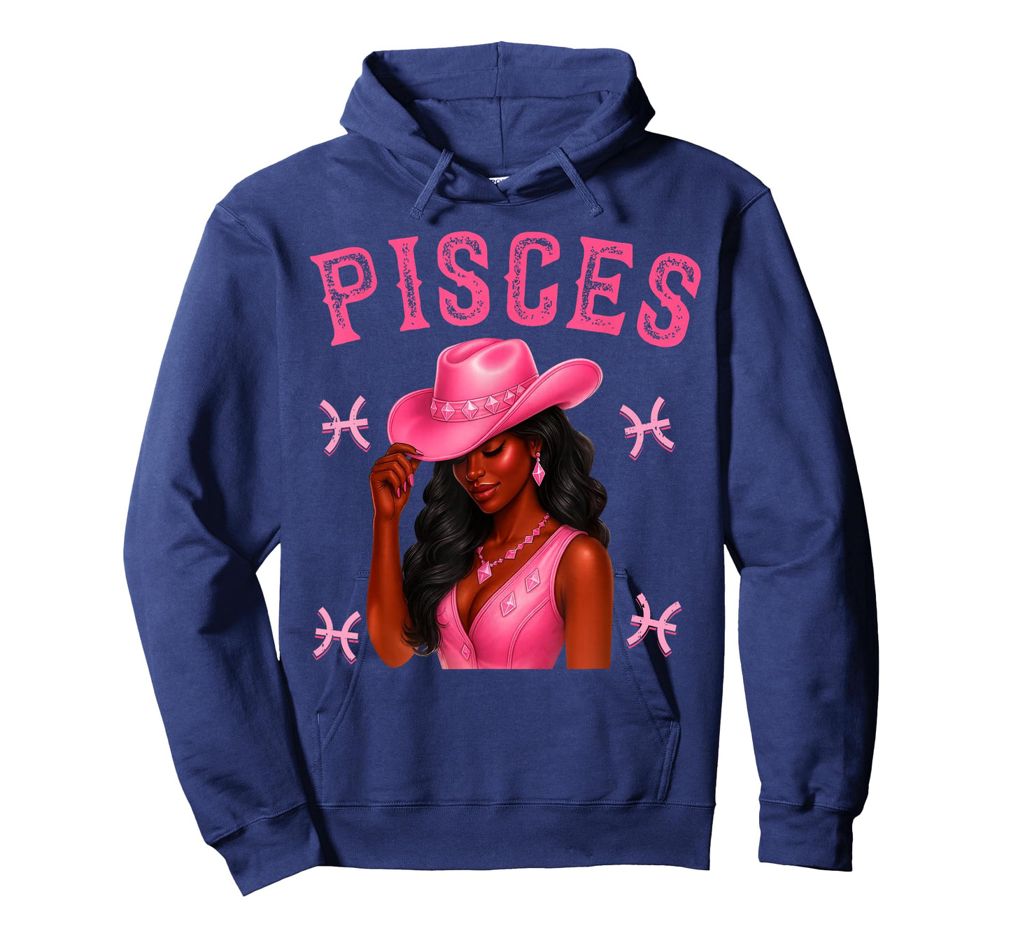 Pisces African American Women Western Black Cowgirl T-Shirt