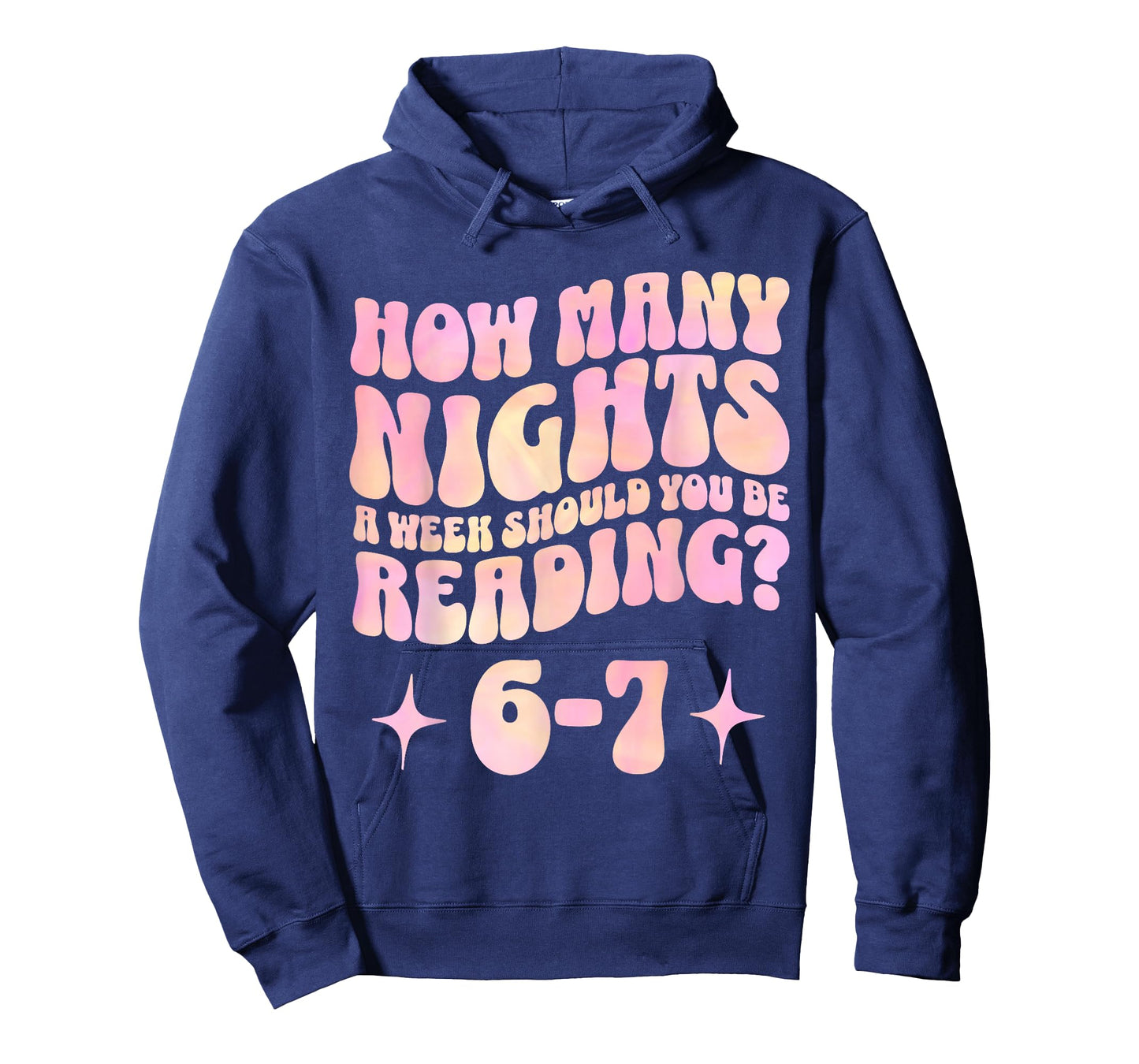 How Many Nights a Week Should You Read 6-7 Book Lover T-Shirt
