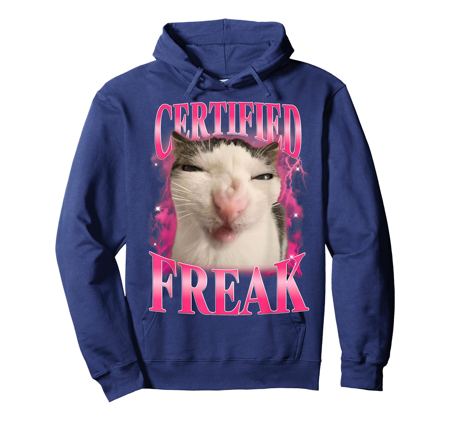 Certified Freak Eat Cement Cursed Cat Funny Cat Meme Humor T-Shirt