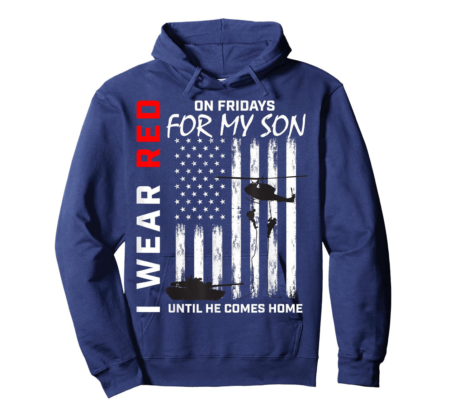 Red Friday Son Military Remember Everyone Deployed USA Flag Women Men T-Shirt