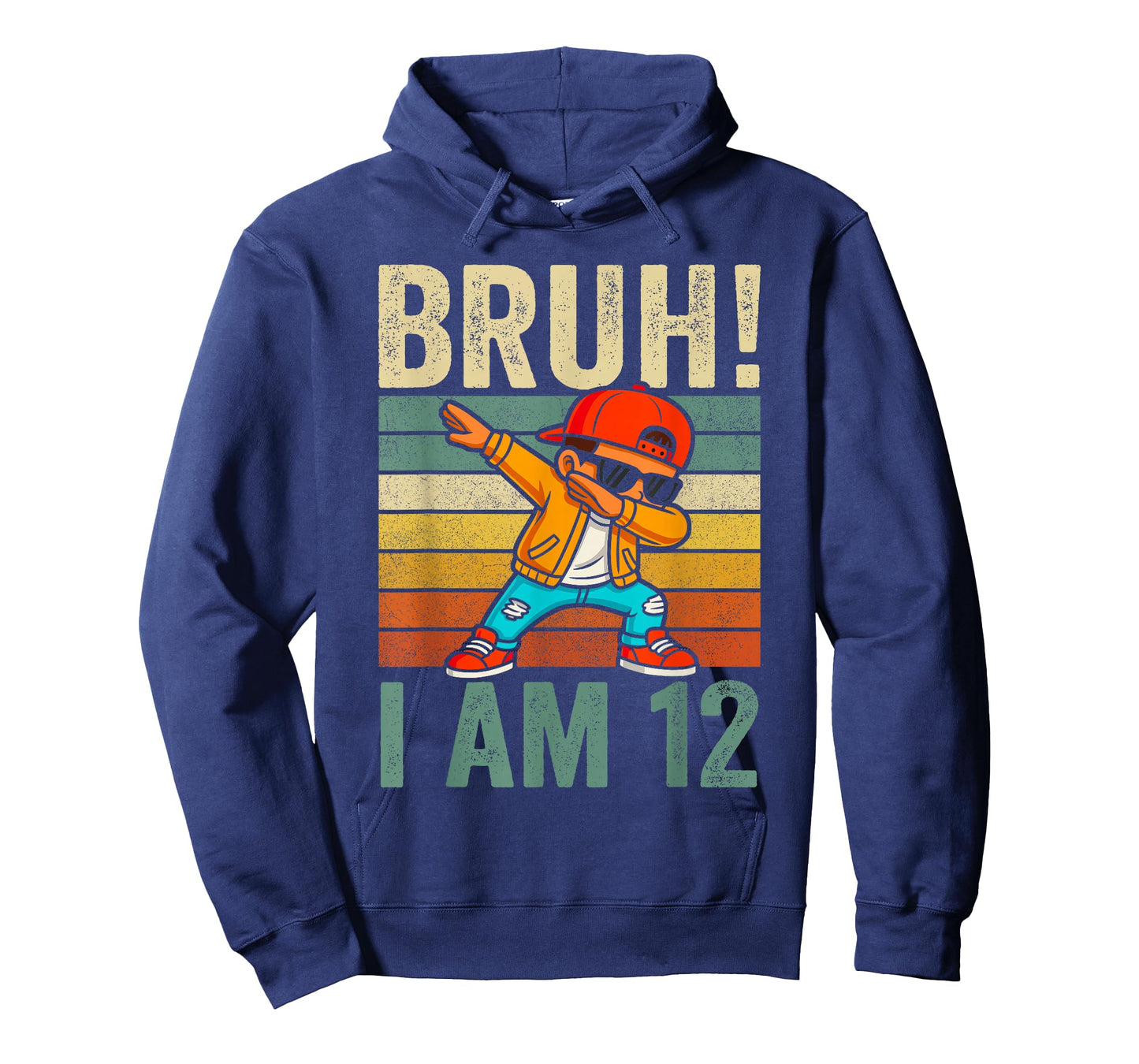 Bruh I'm 12 Birthday Boy Shirt, Dabbing Boy 12th Birthday T-Shirt