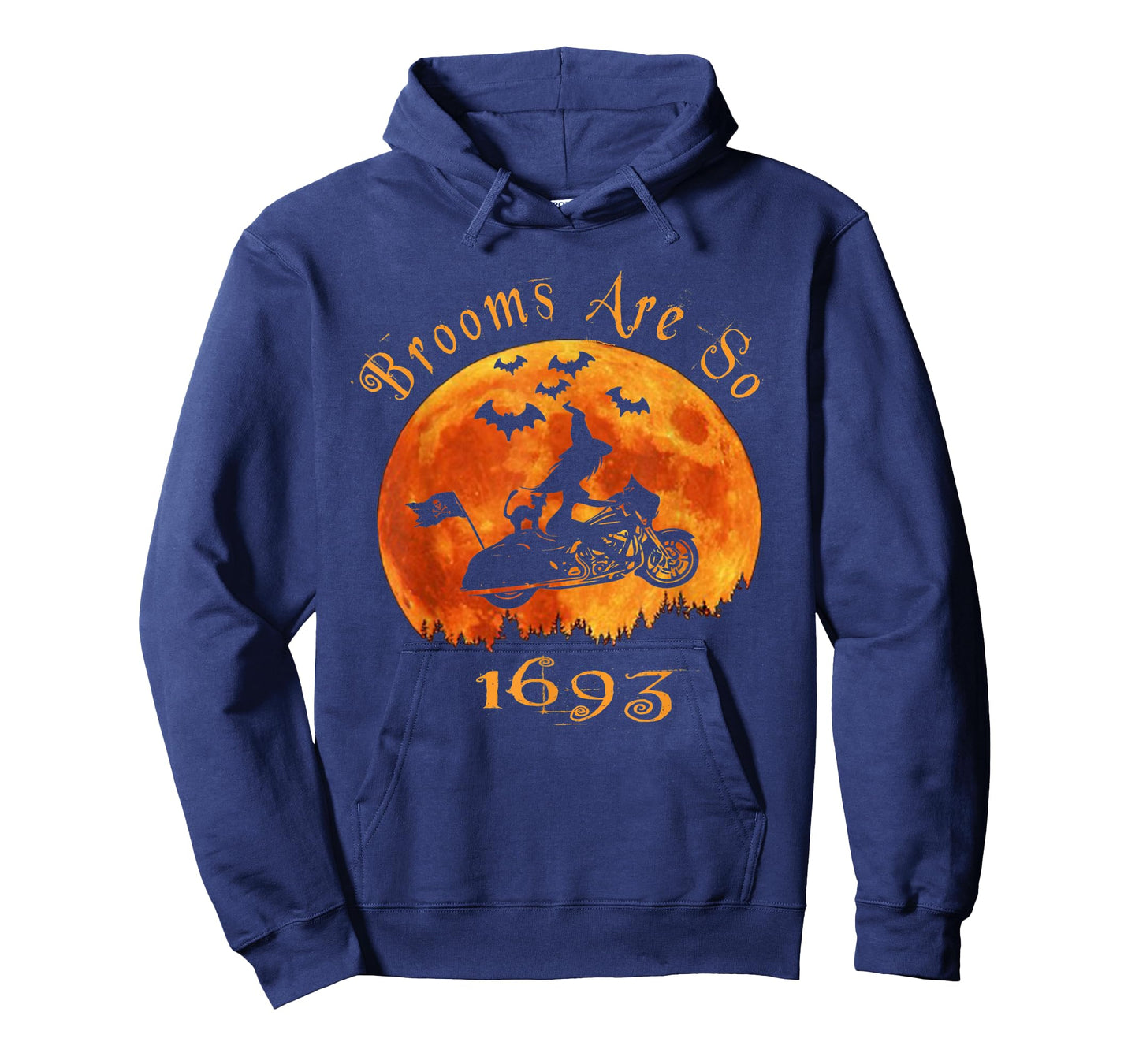 Halloween Witch On Motorcycle Cat & Moon Salem Witch Trials T-Shirt