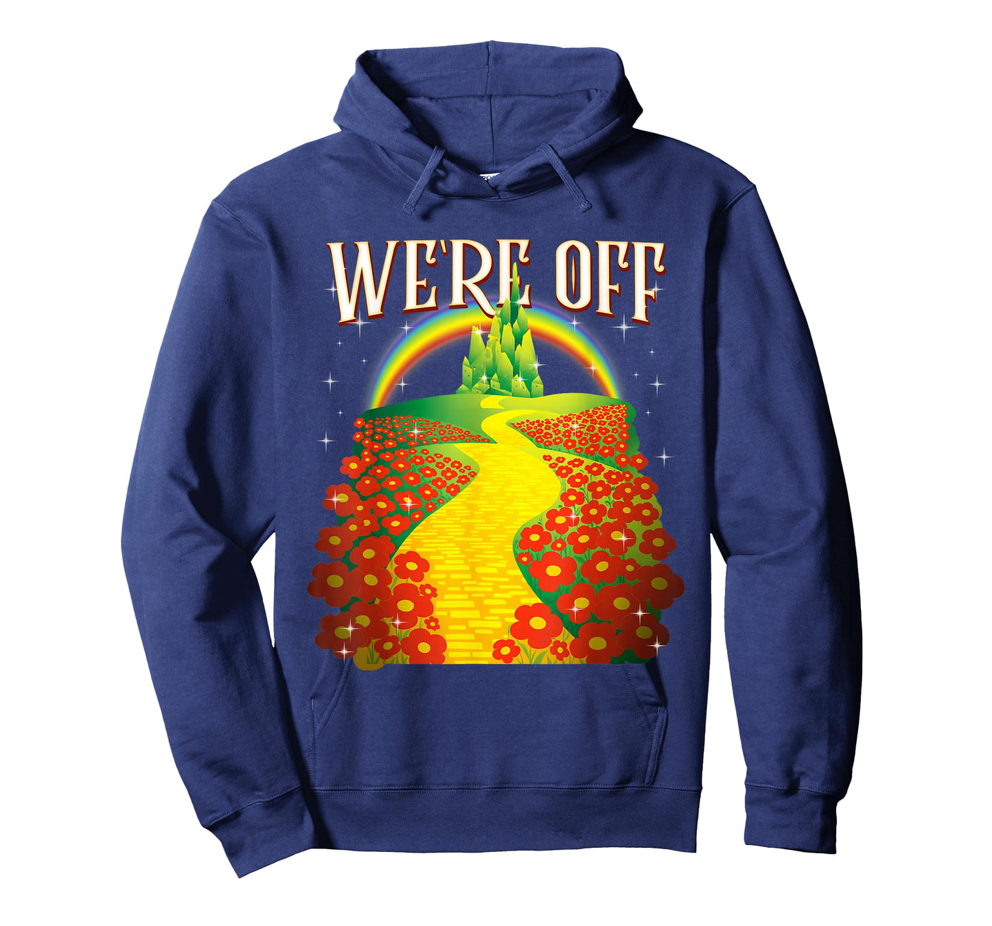 Funny We're Off Yellow Path Brick Wizard Literature School T-Shirt