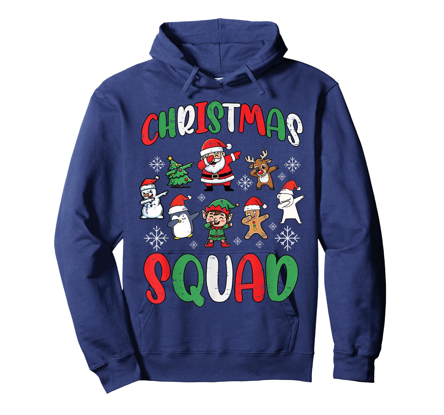 Dabbing Christmas Squad Xmas Crew Matching Kids Men Women T-Shirt