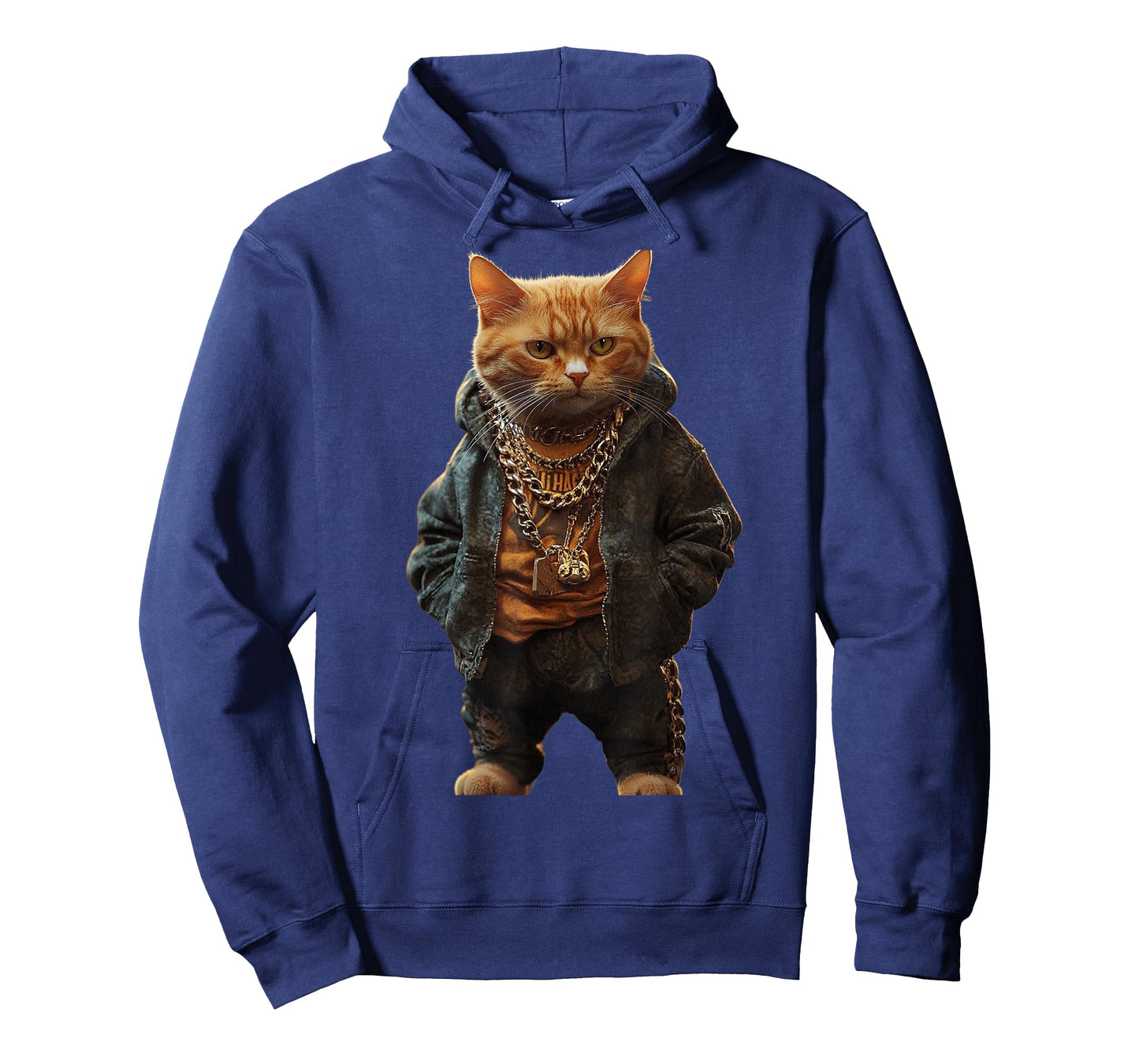 Thug Gangster Life Cat For Hip Hop Fans Meme and Cat lovers T-Shirt for Men Women Girls Kids
