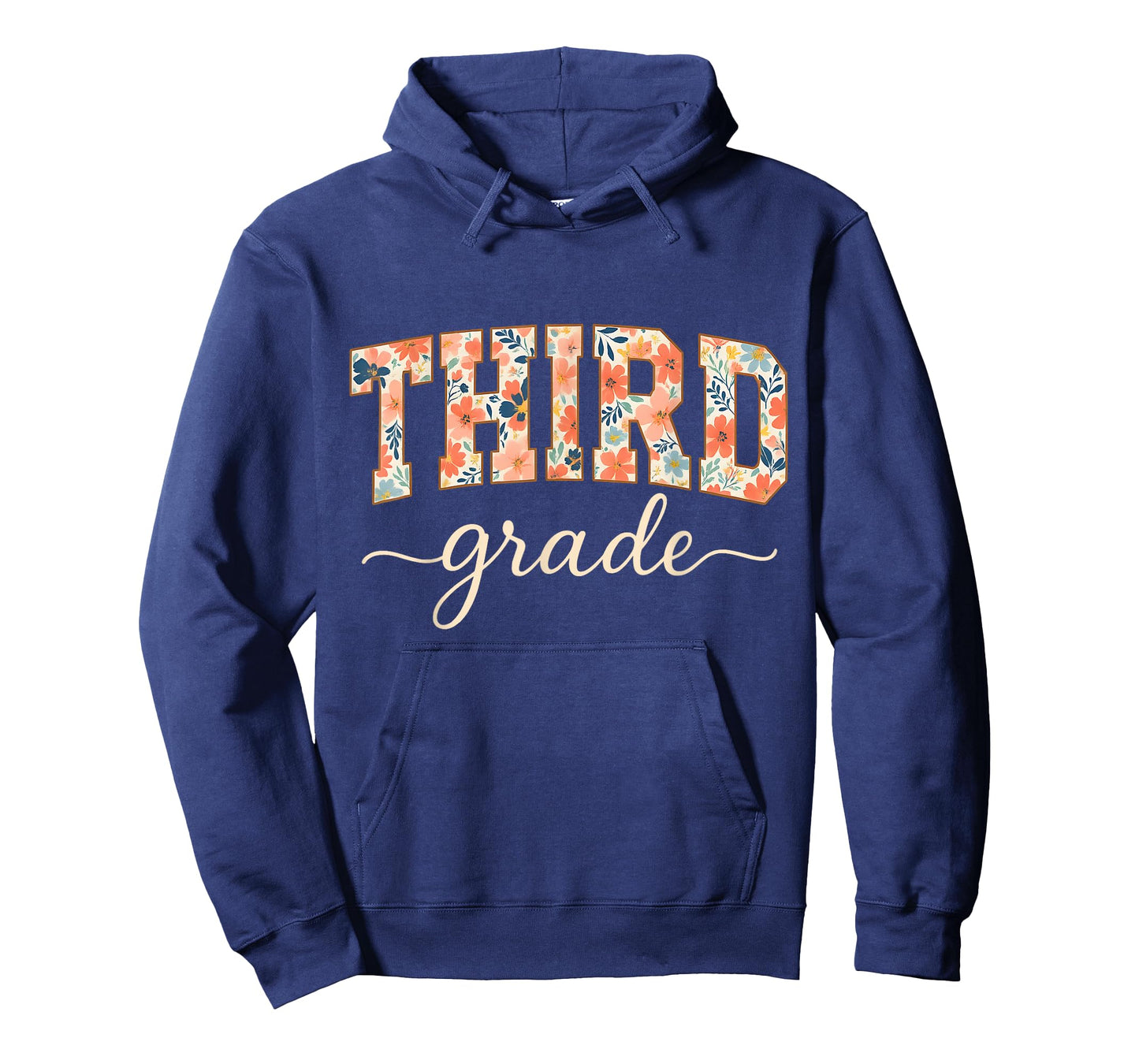 Floral Third Grade Back to School for Students and Teachers T-Shirt