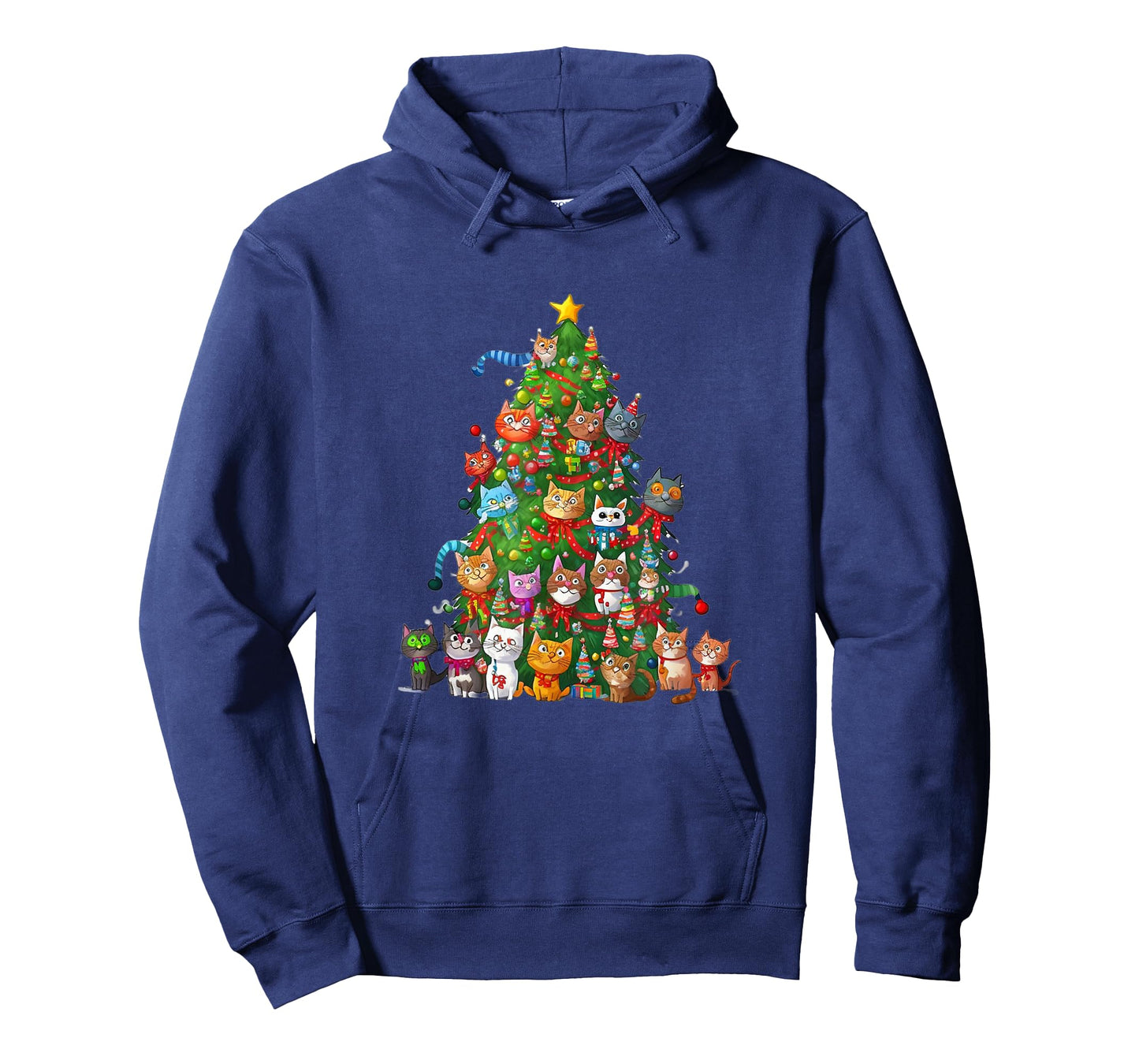 Cat Christmas Tree Funny Cats, Cute Kittens Christmas Tree T-Shirt