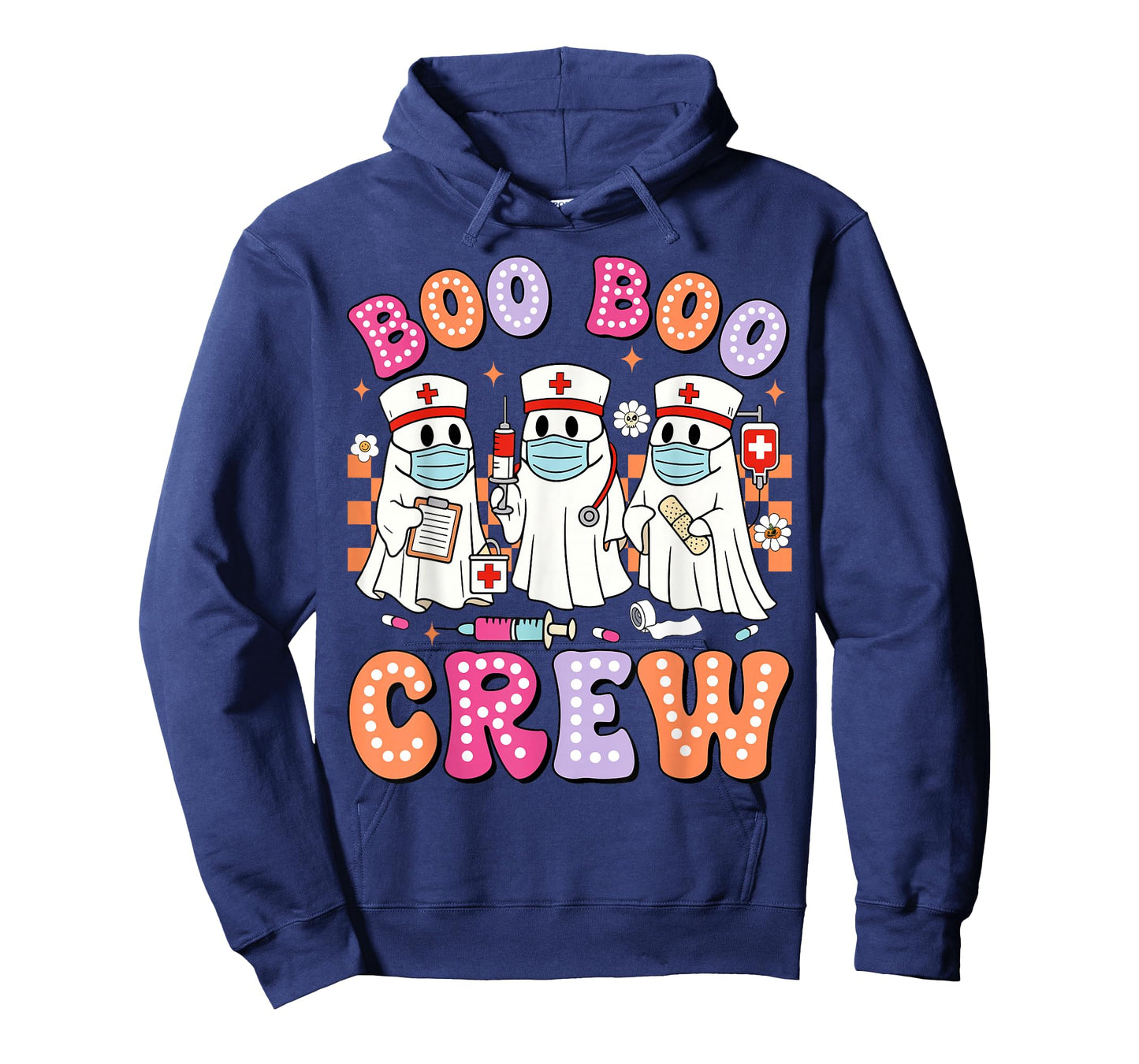 Boo Boo Crew Nurse Funny Halloween Nurse Nursing Girl Women T-Shirt