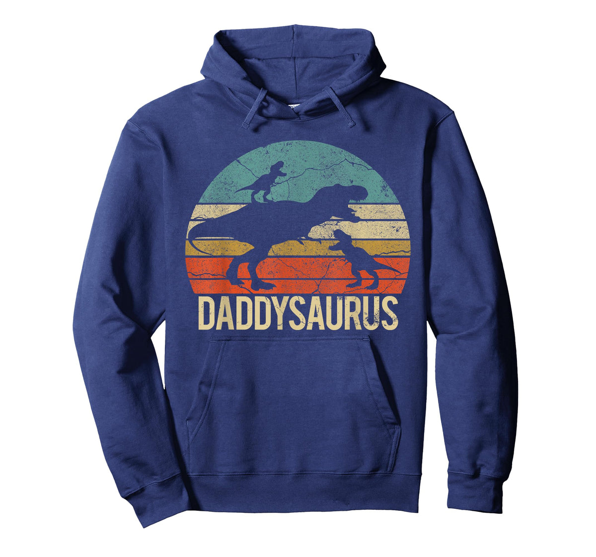 Daddy Dinosaur Daddysaurus 2 Two Kids for Dad T-Shirt