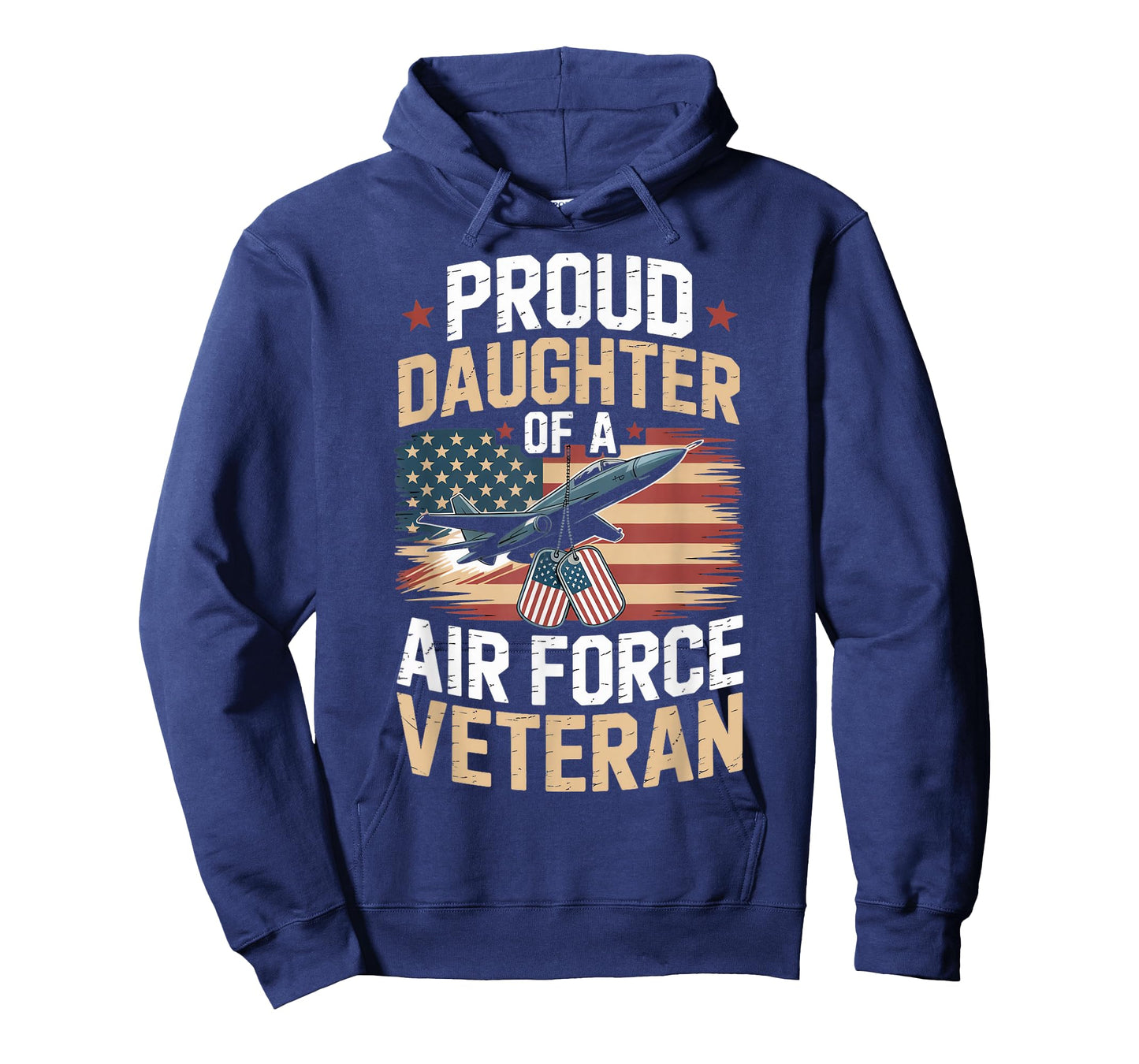 American Patriotic Fighter Pilot Daughter Air Force Veteran T-Shirt