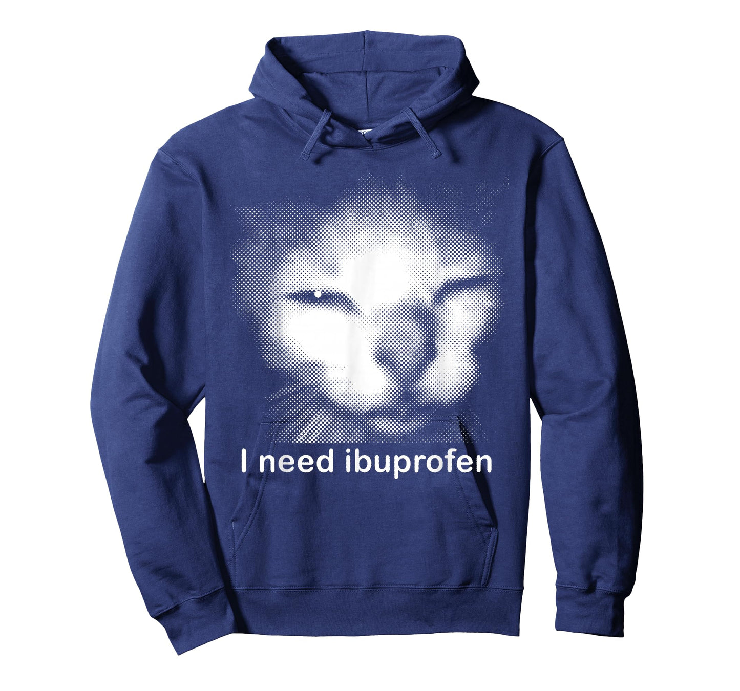 Funny Ibuprofen Cat Meme with Cringe Ugly Feline Face T-Shirt
