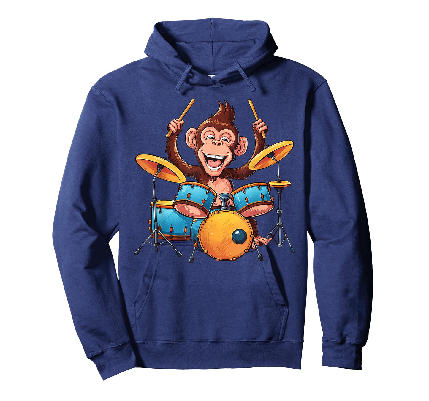 Cute Monkey Playing Drums Monkeys Drummer Music T-Shirt