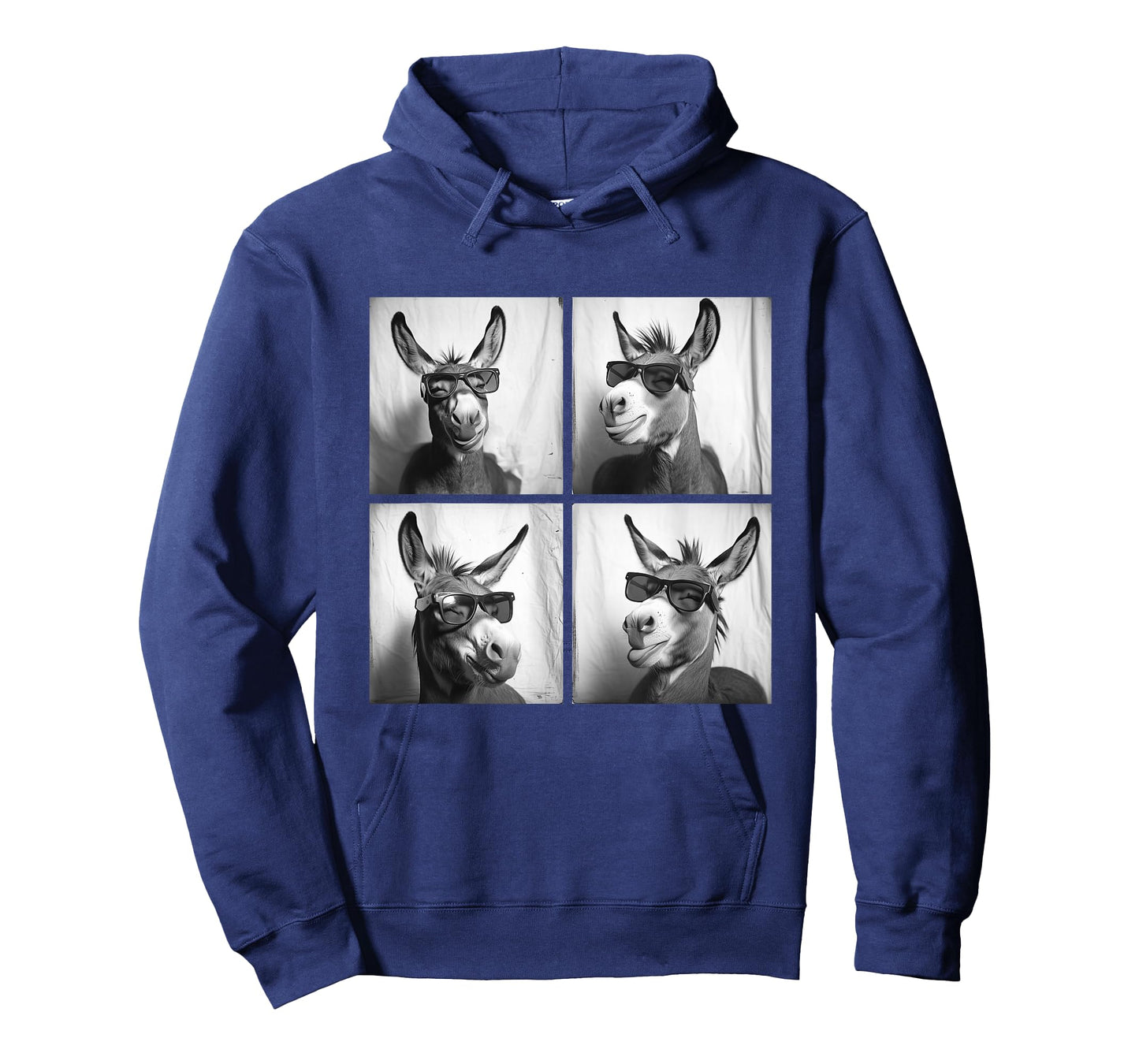Funny Donkeys with Sunglasses Cool Equine Animals Humor Meme T-Shirt
