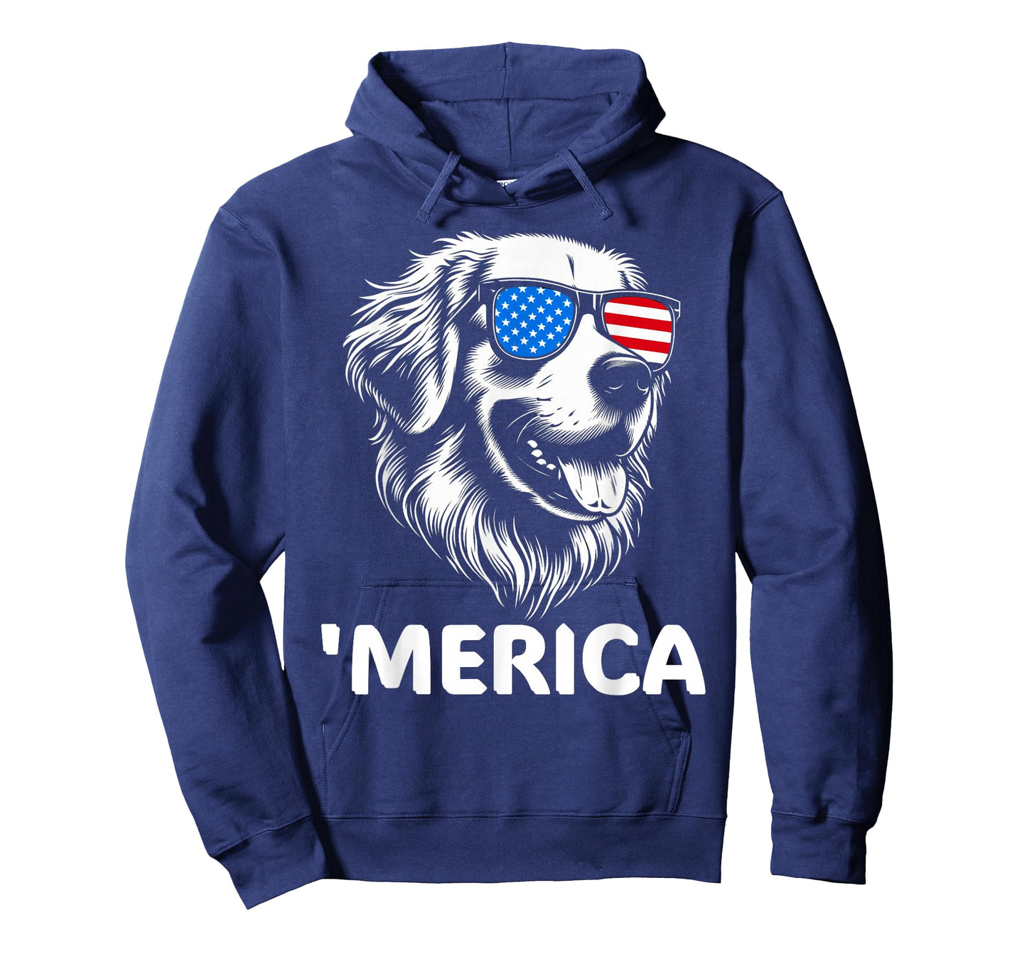 'Merica Patriotic Golden Retriever Dog 4th of July T-Shirt