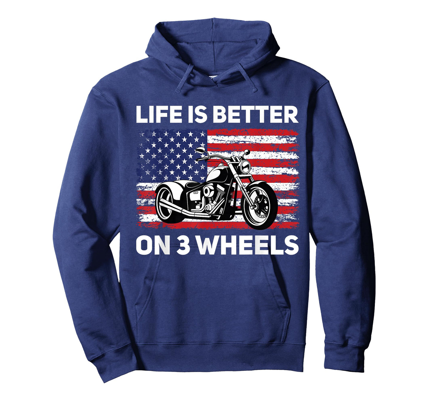 Funny Trike Motorcycle Quote Life is Better On 3 Wheels T-Shirt